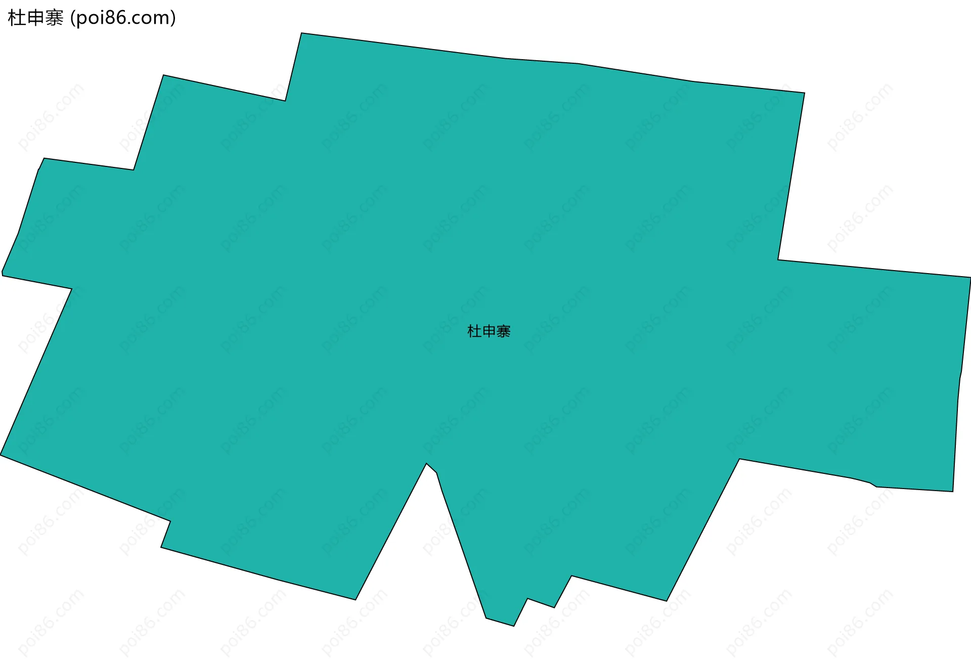 杜申寨边界地图
