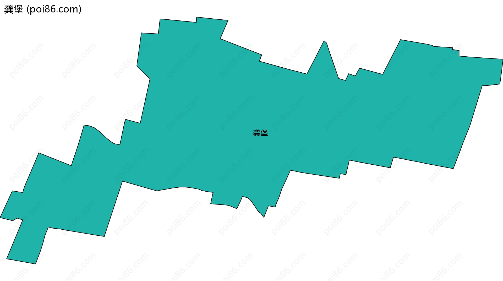 龚堡边界地图