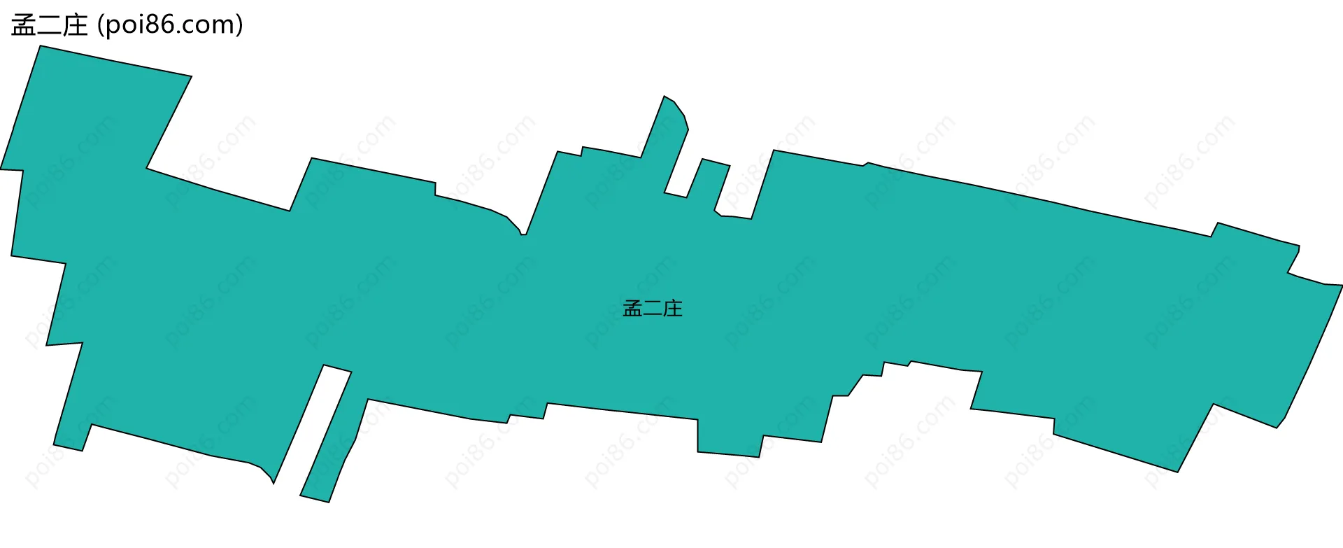 孟二庄边界地图