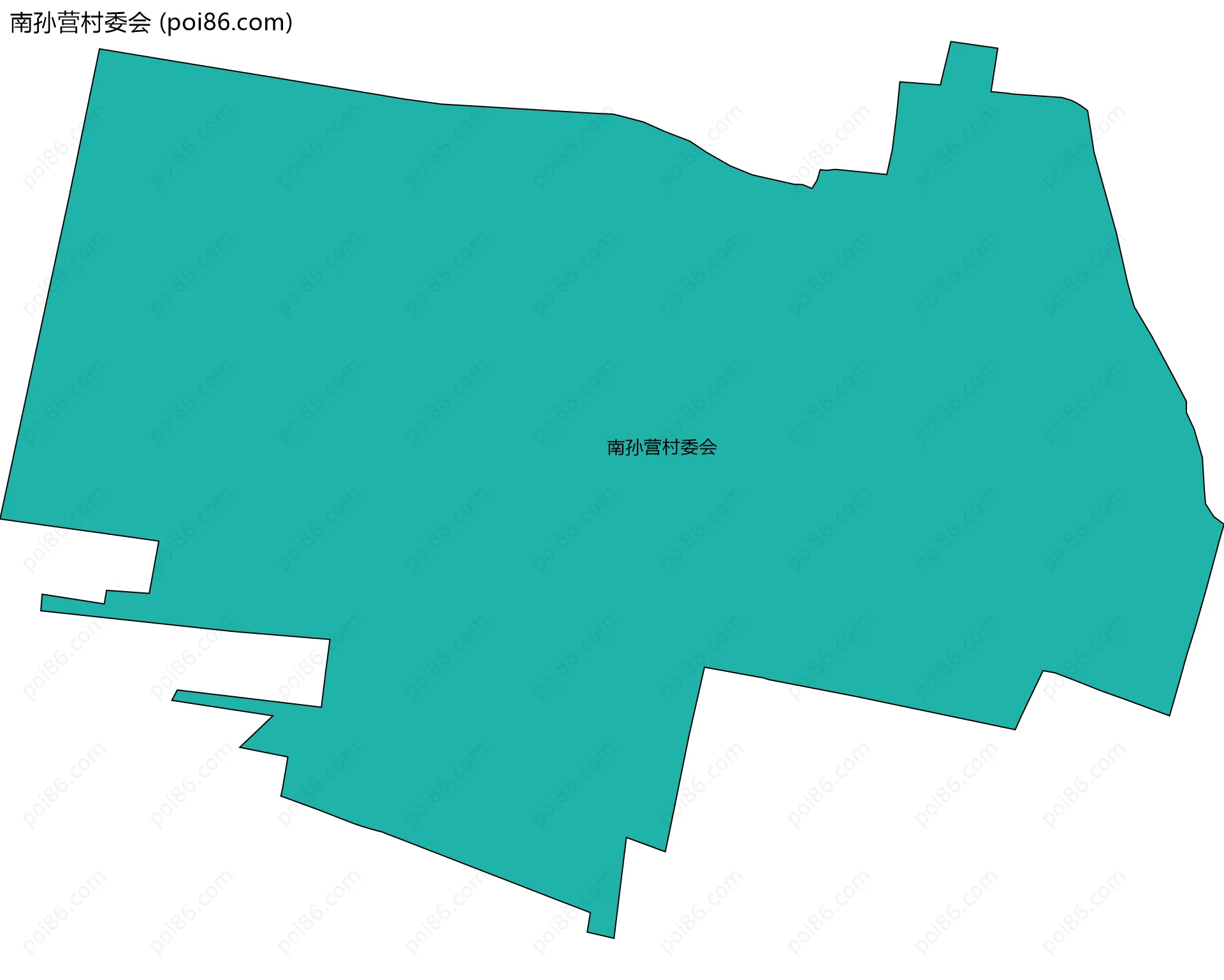 南孙营村委会边界地图