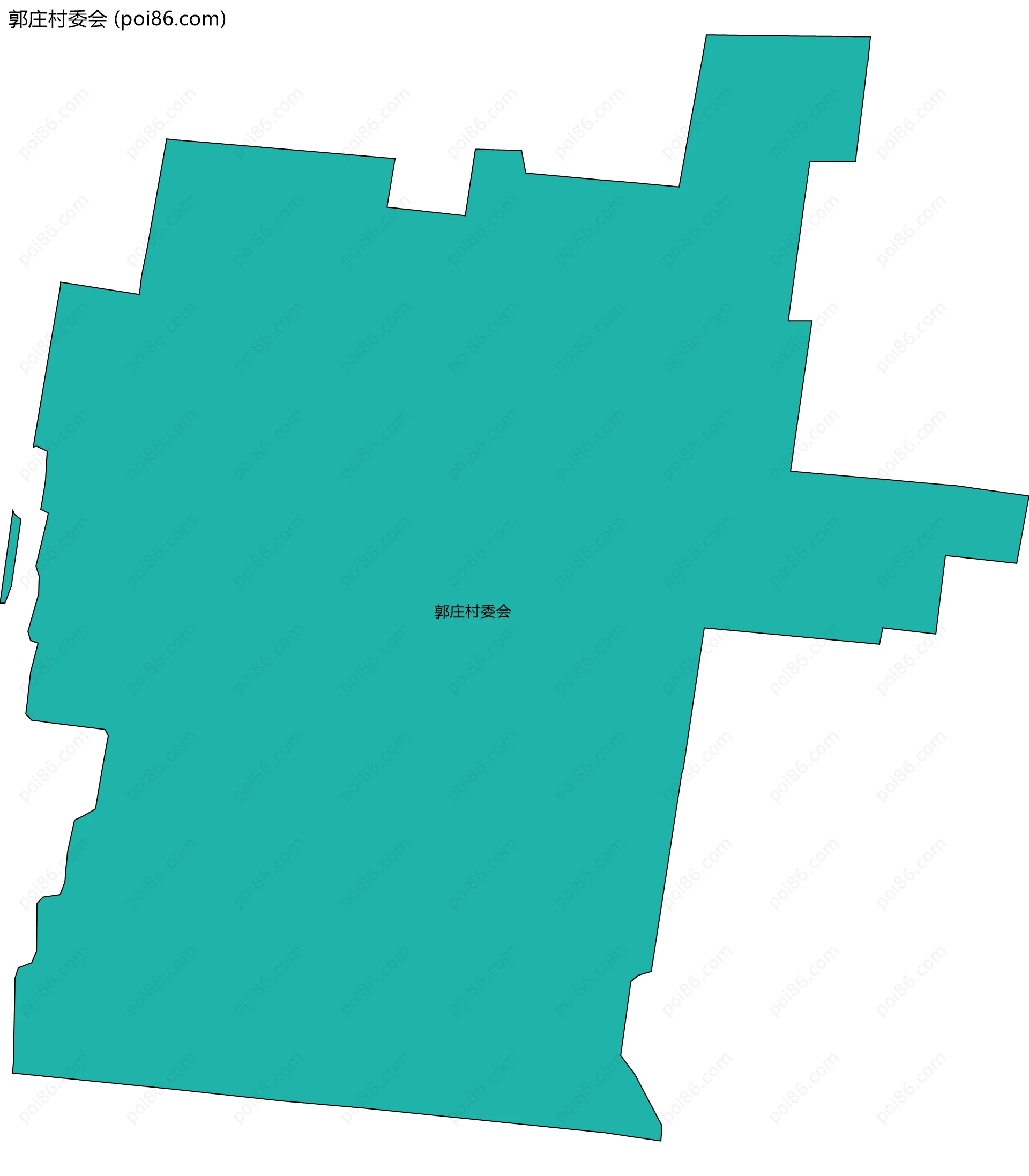 郭庄村委会边界地图
