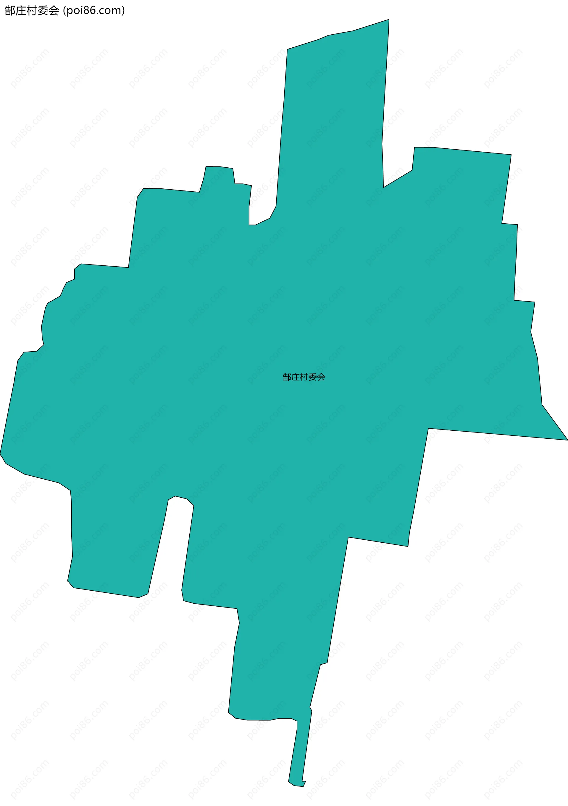 郜庄村委会边界地图