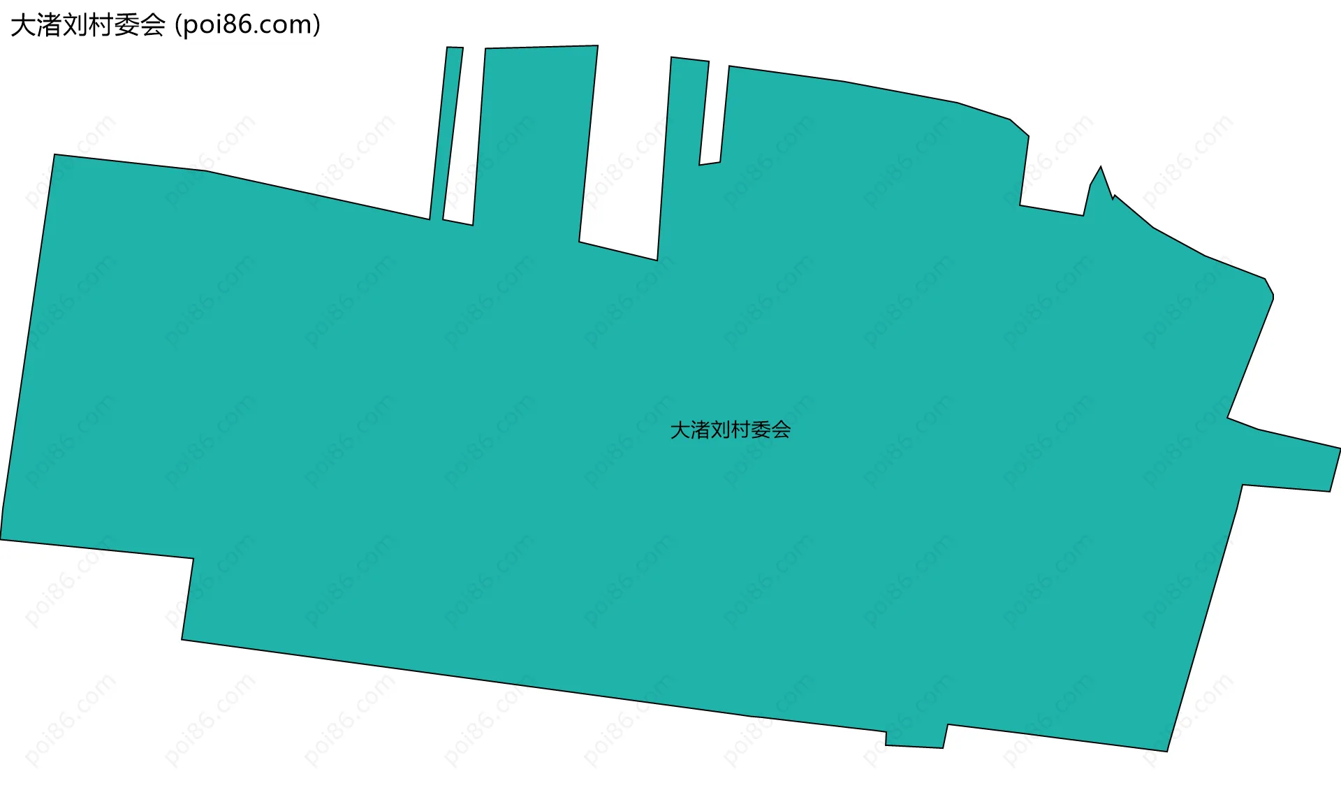 大渚刘村委会边界地图