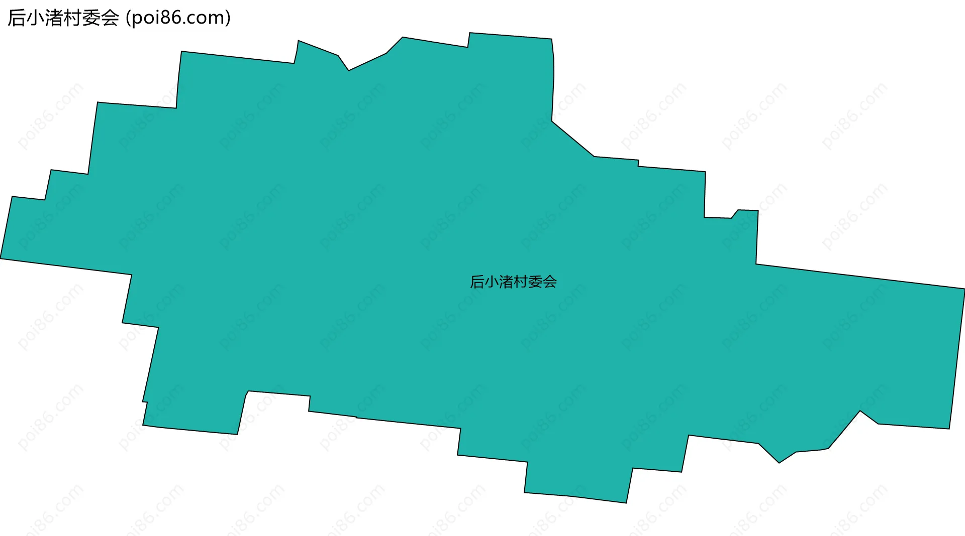 后小渚村委会边界地图