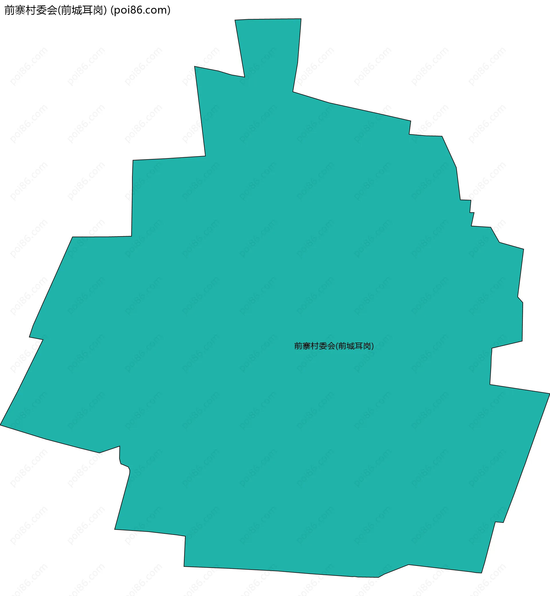 前寨村委会(前城耳岗)边界地图
