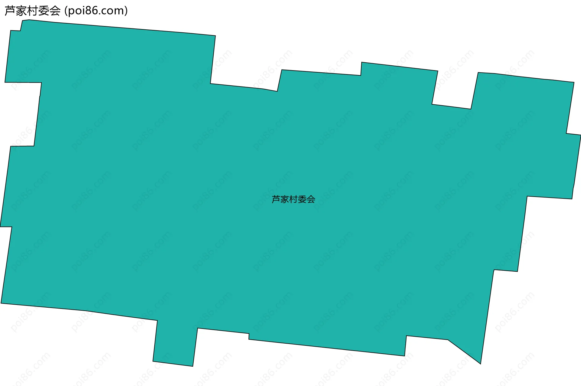 芦家村委会边界地图
