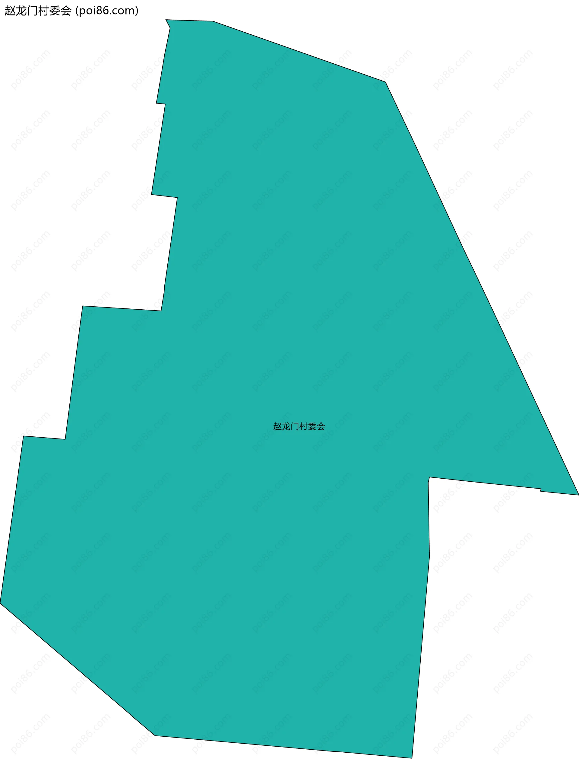 赵龙门村委会边界地图