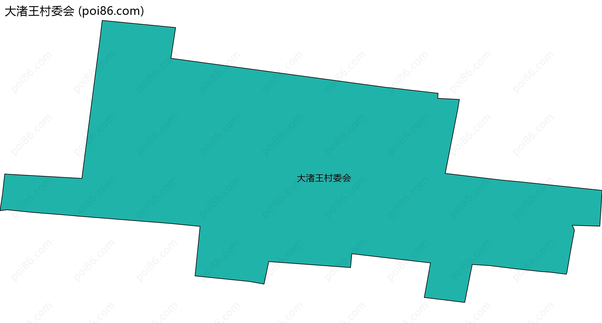 大渚王村委会边界地图