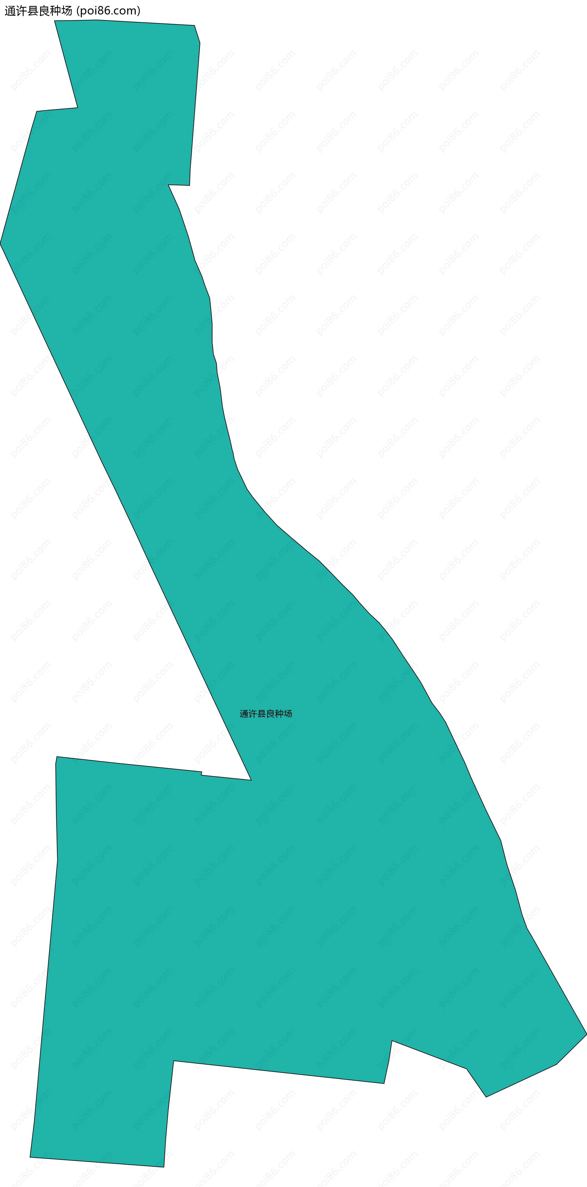 通许县良种场边界地图