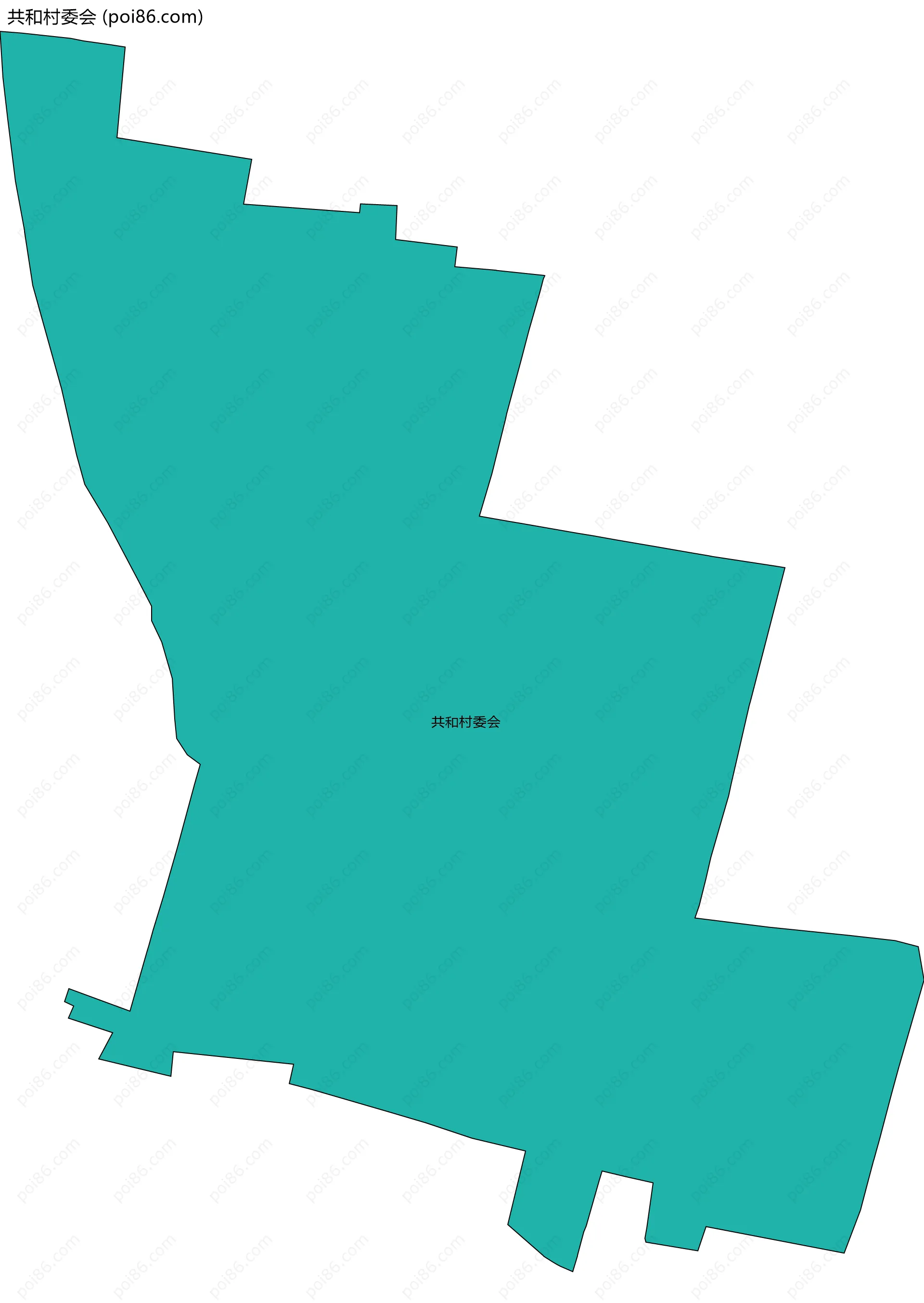 共和村委会边界地图