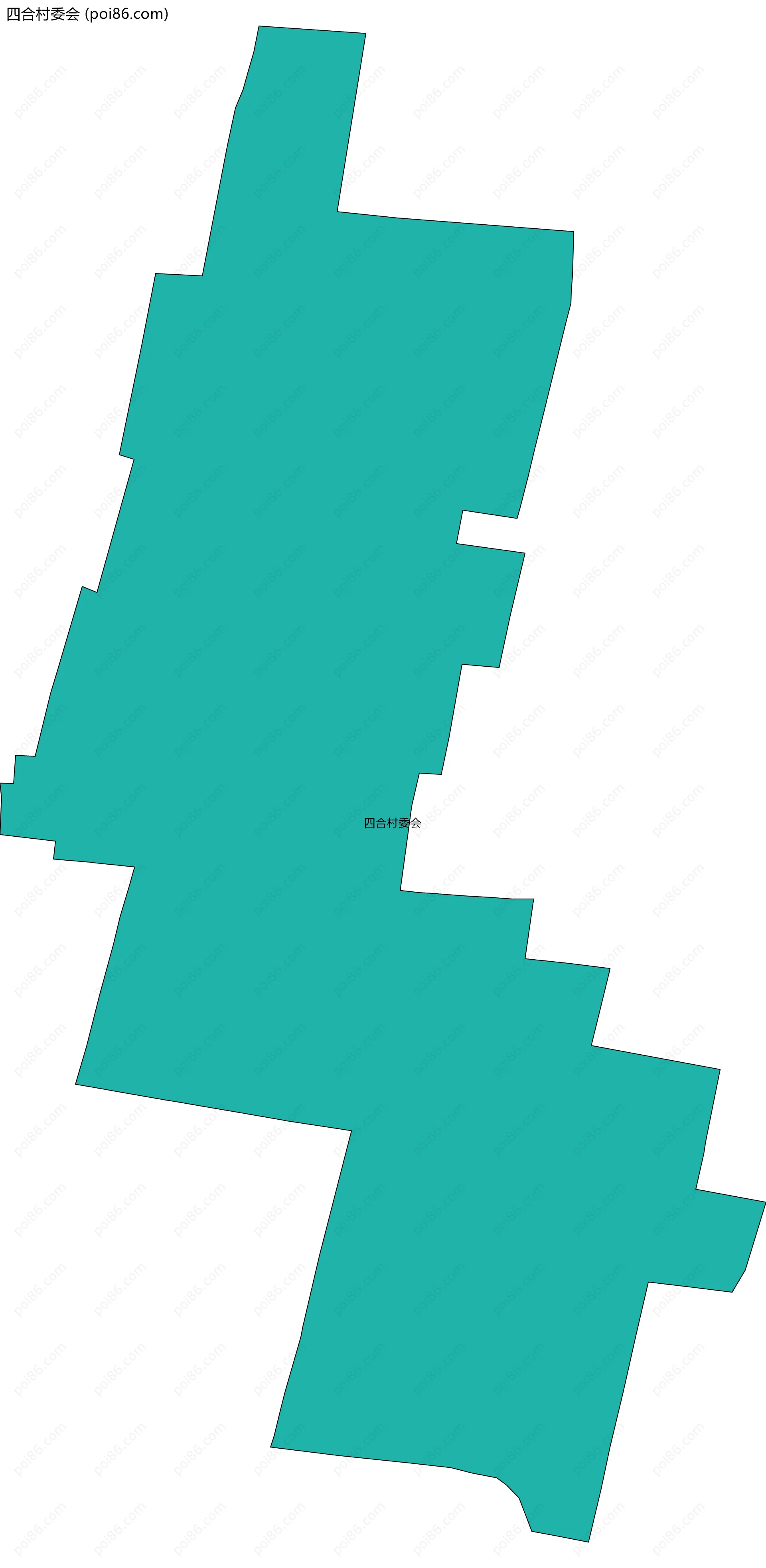 四合村委会边界地图