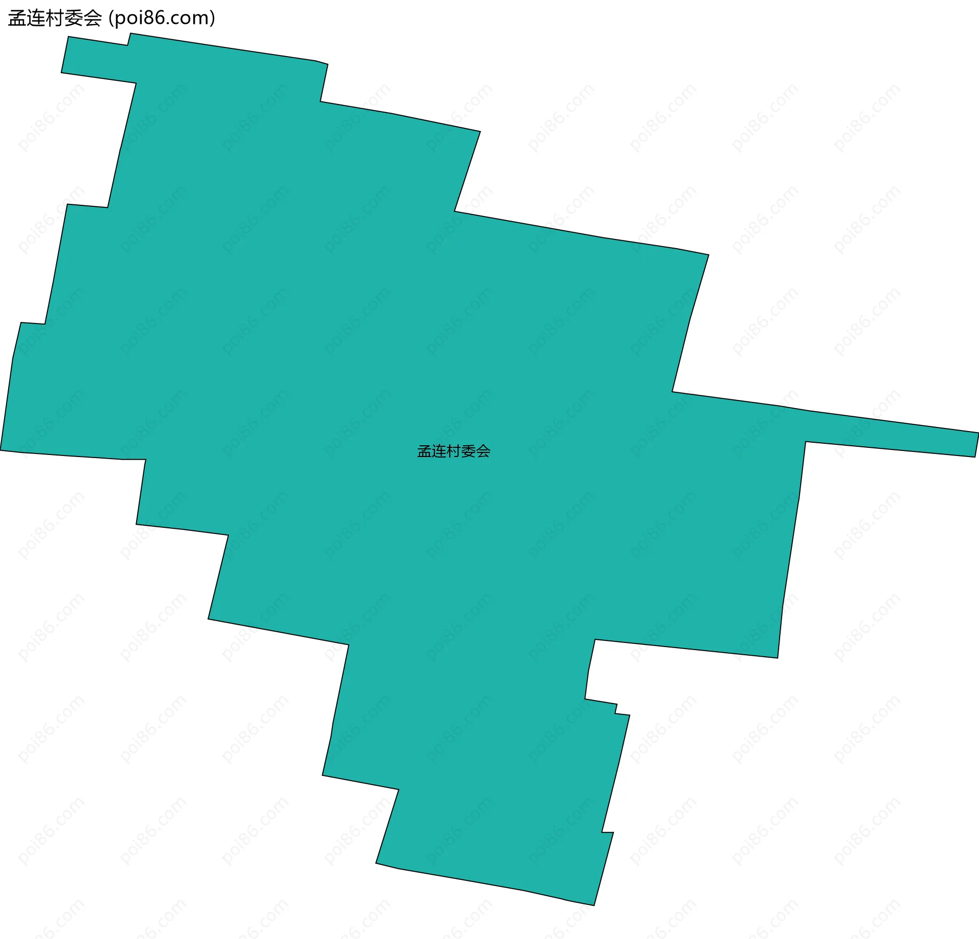 孟连村委会边界地图