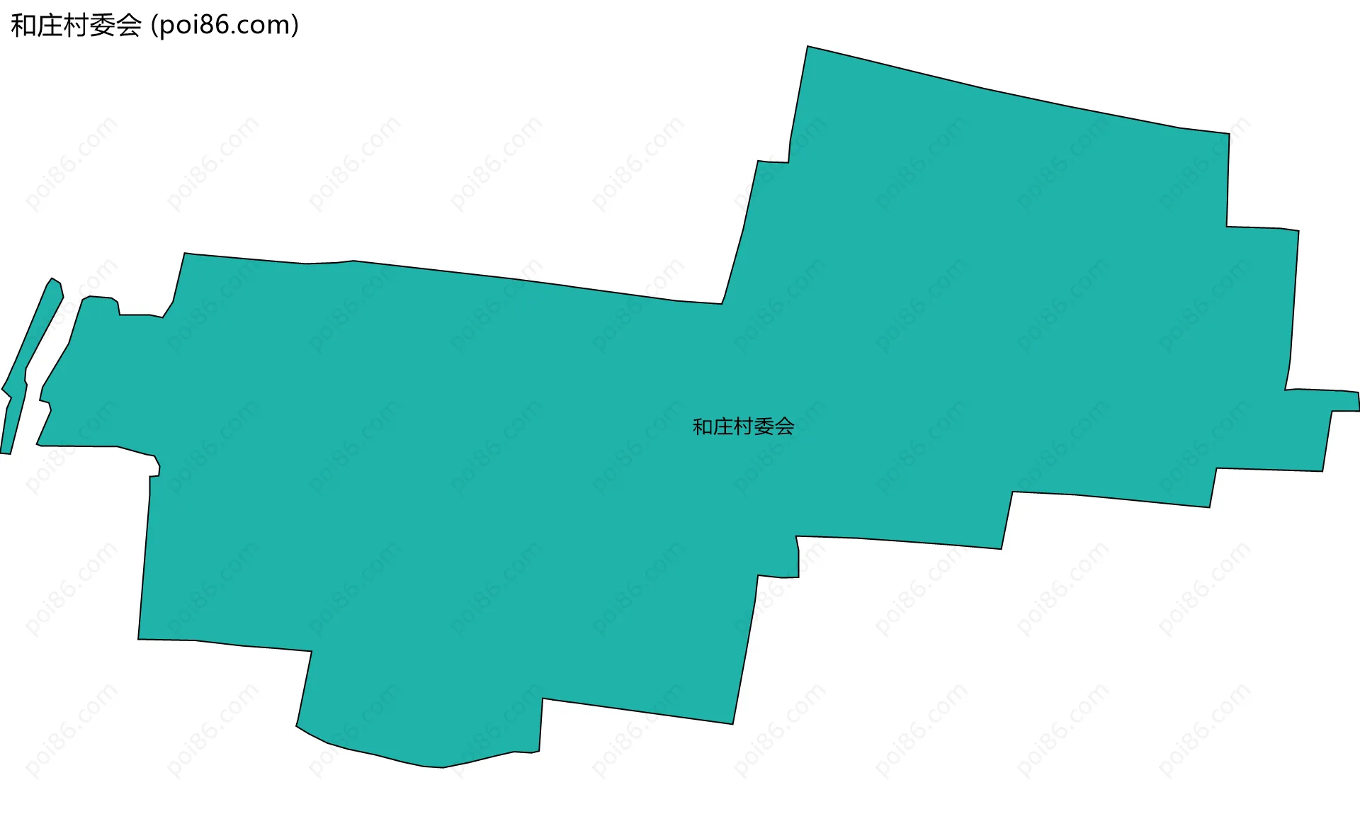 和庄村委会边界地图