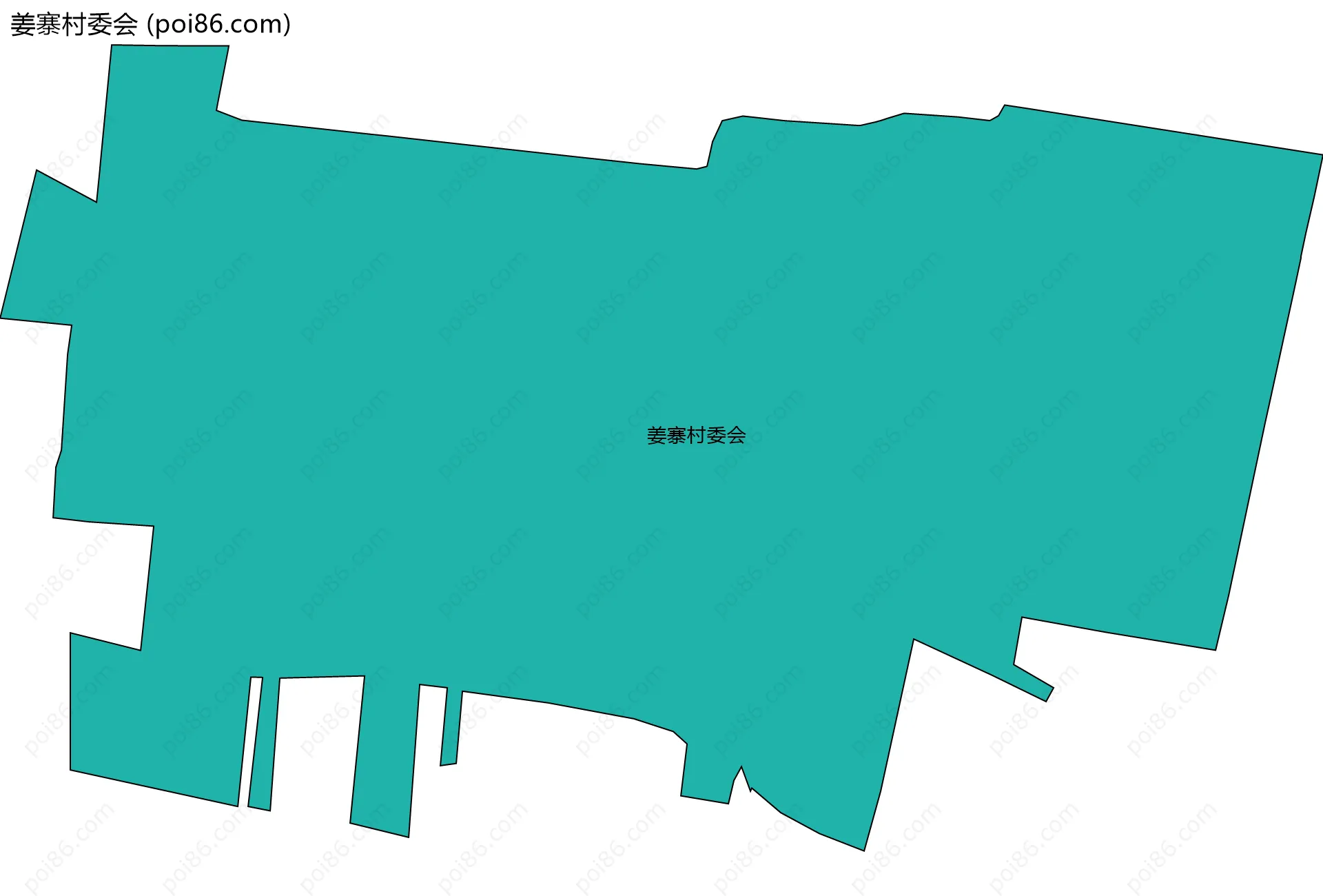 姜寨村委会边界地图