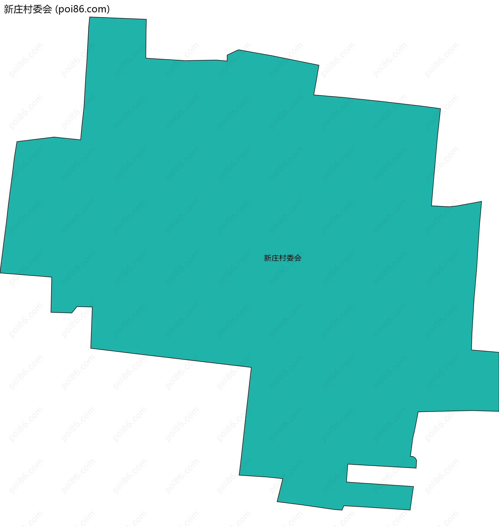 新庄村委会边界地图