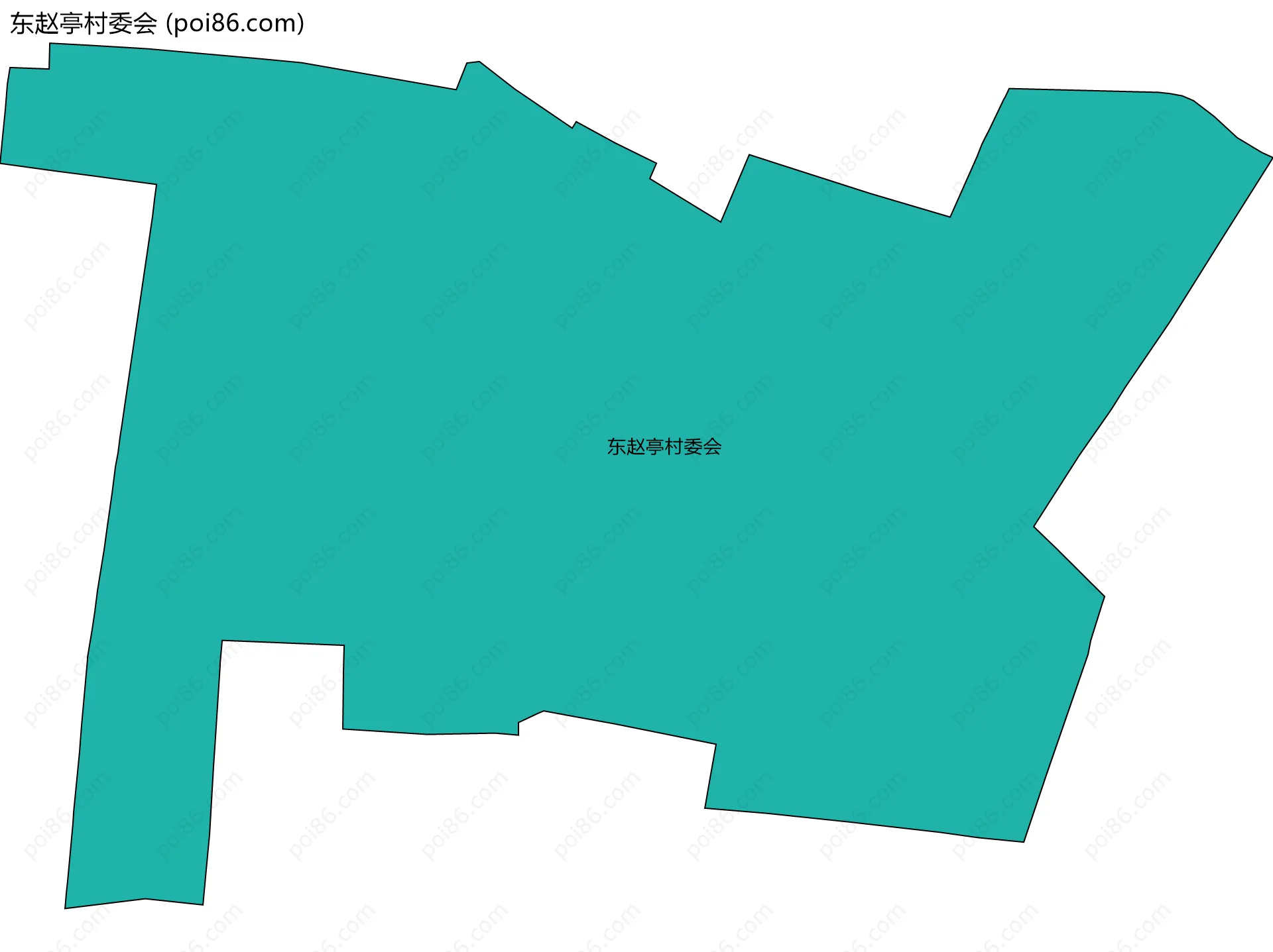 东赵亭村委会边界地图