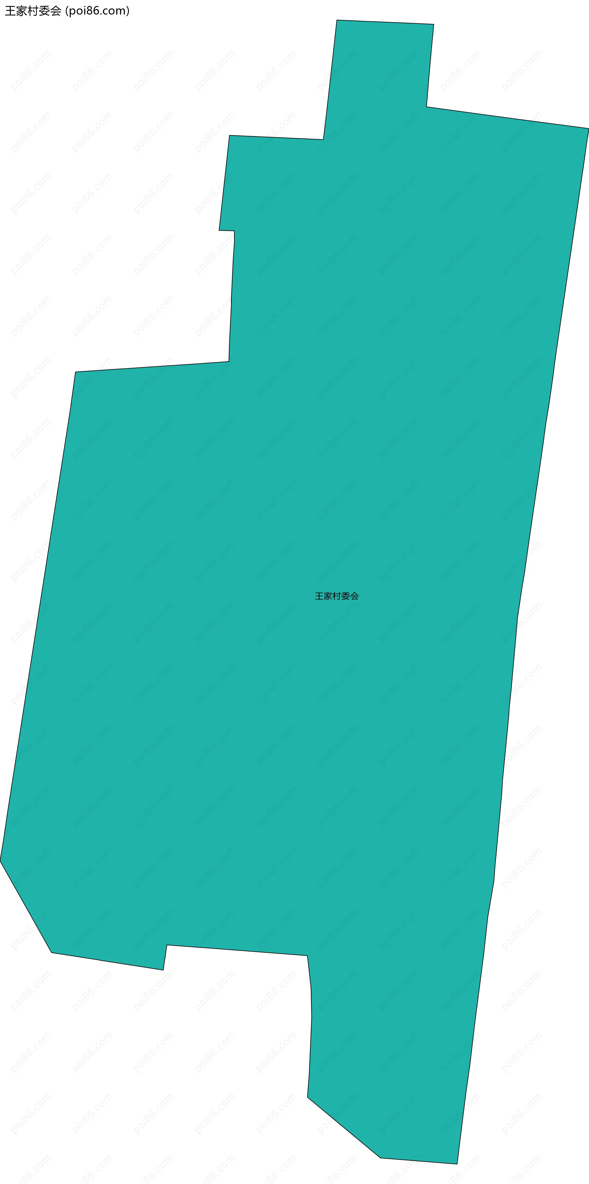 王家村委会边界地图