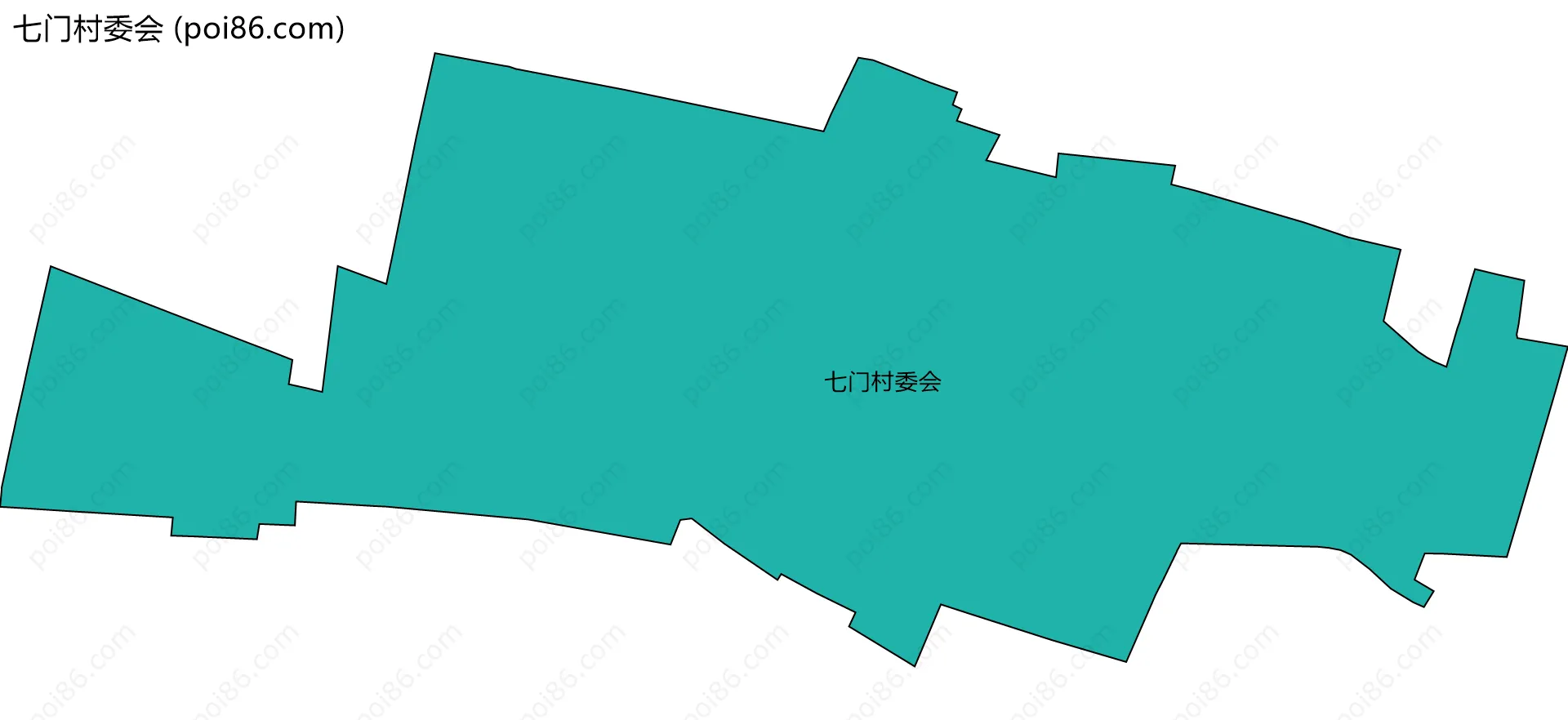 七门村委会边界地图