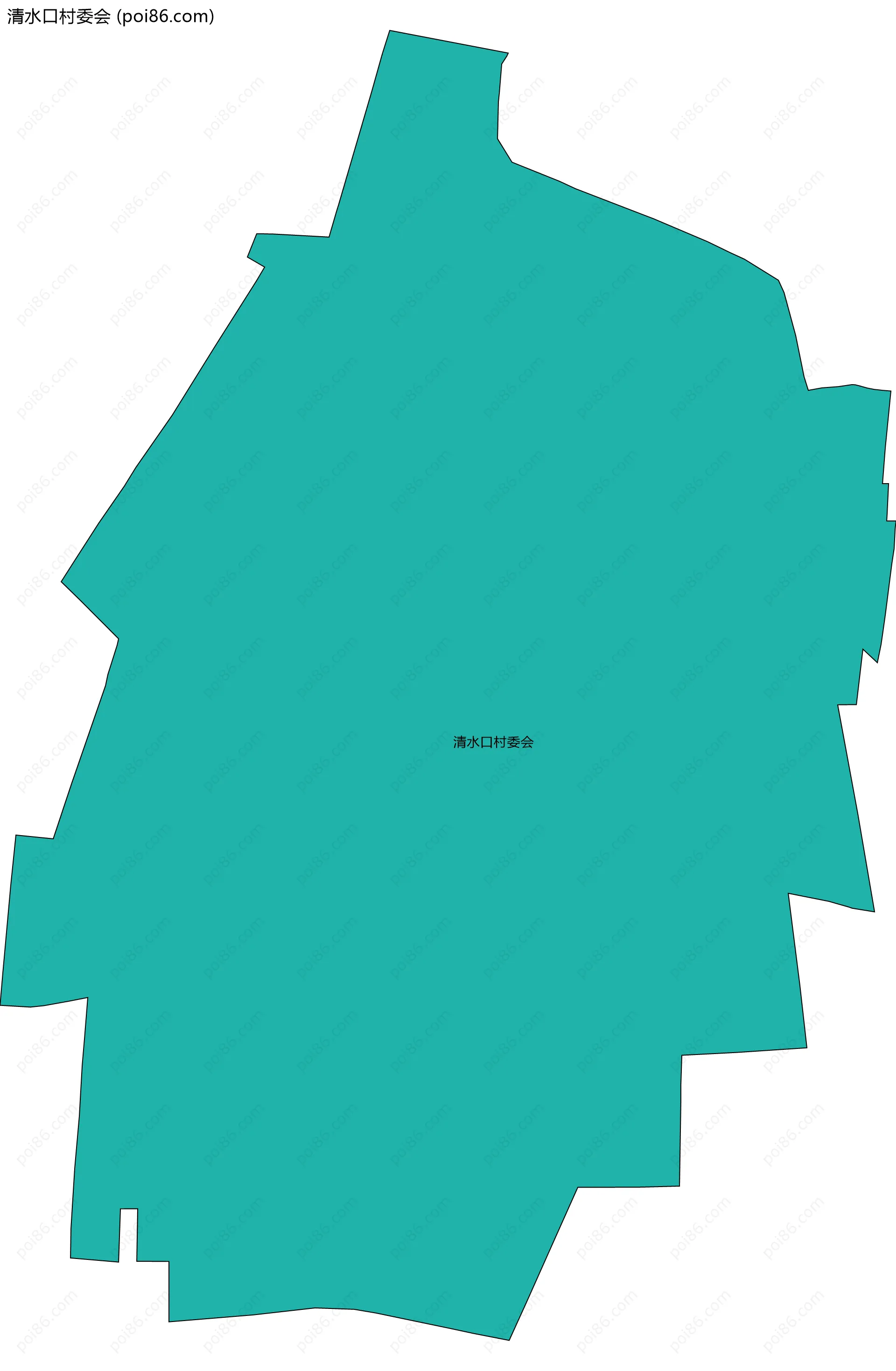 清水口村委会边界地图
