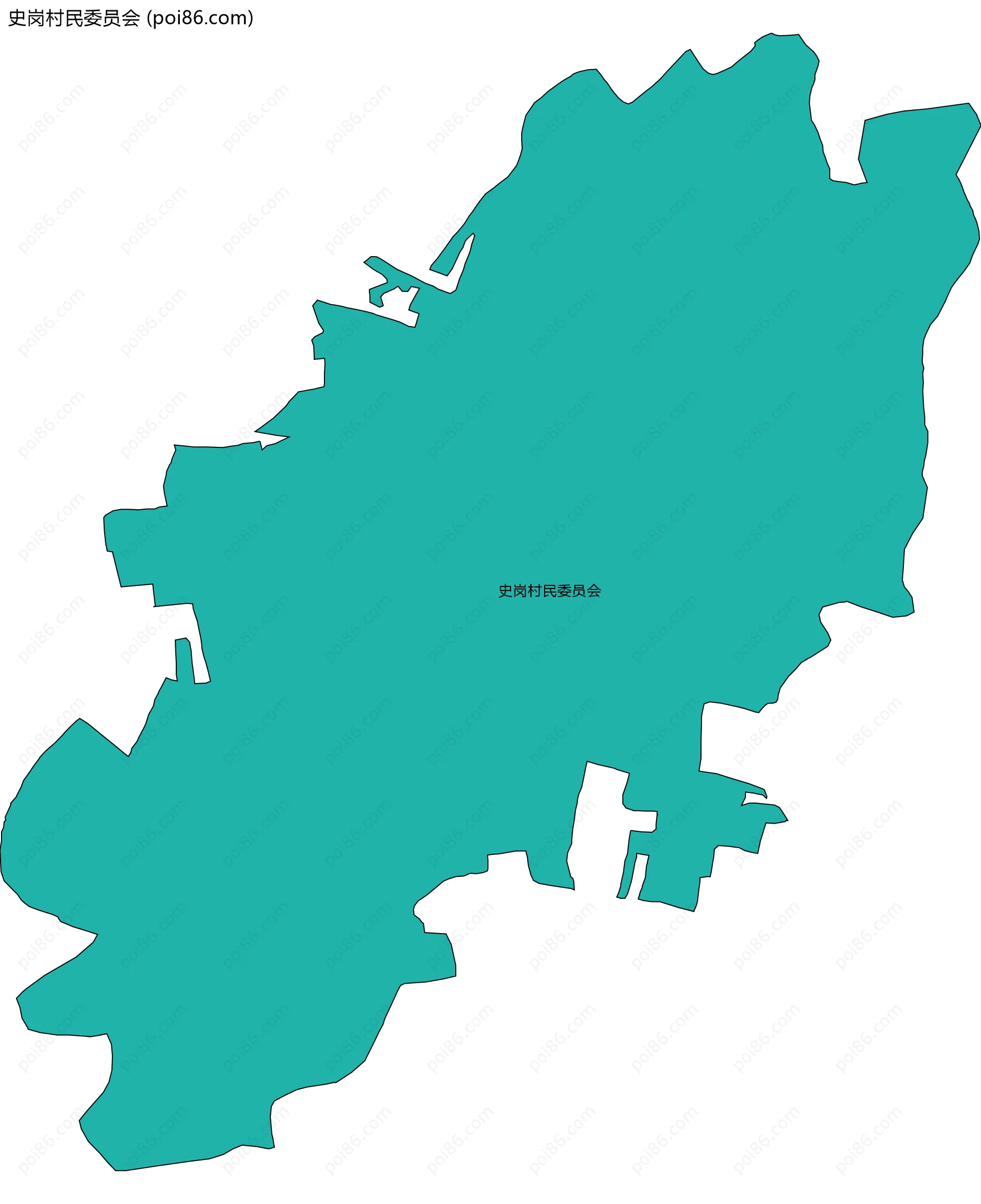 史岗村民委员会边界地图