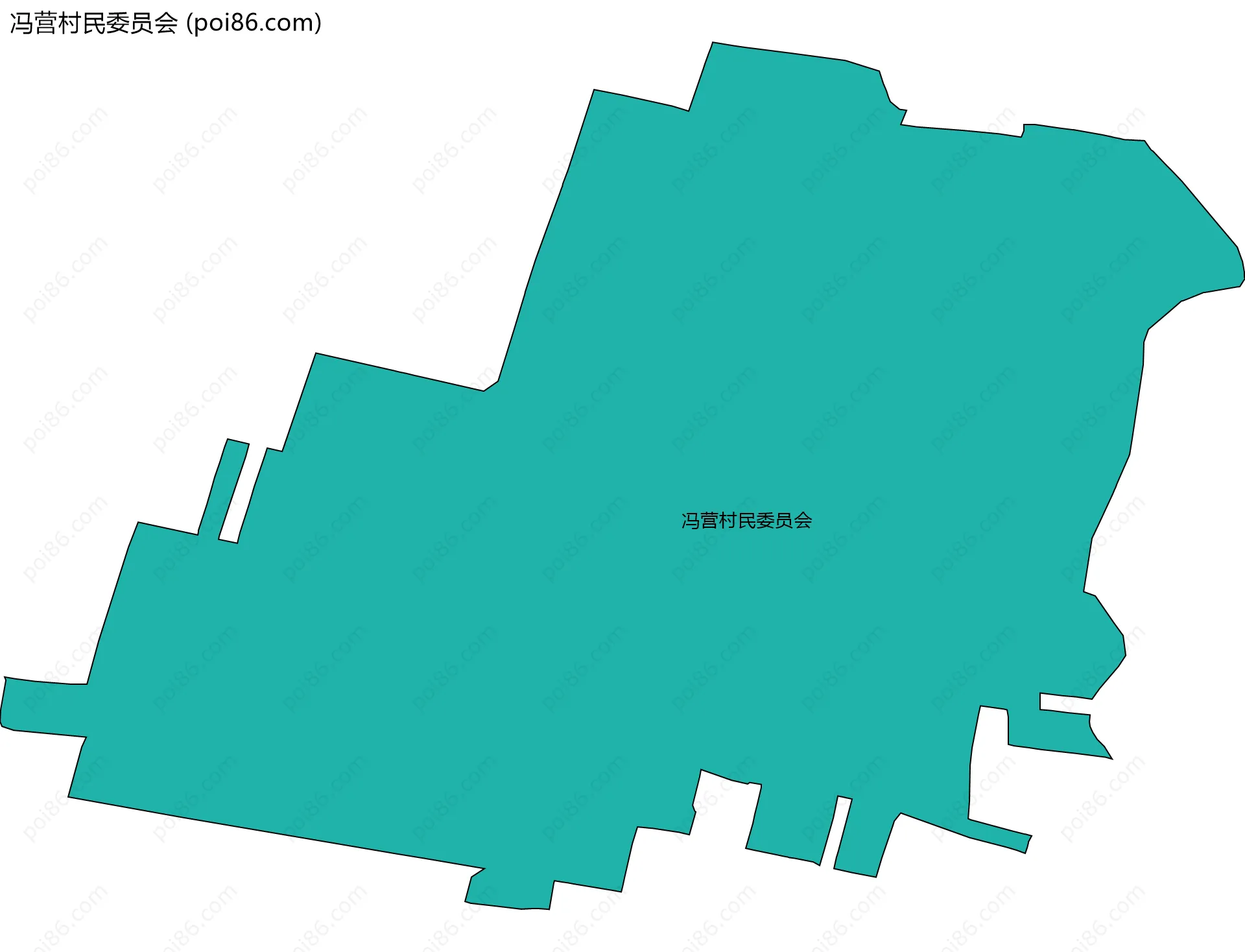 冯营村民委员会边界地图