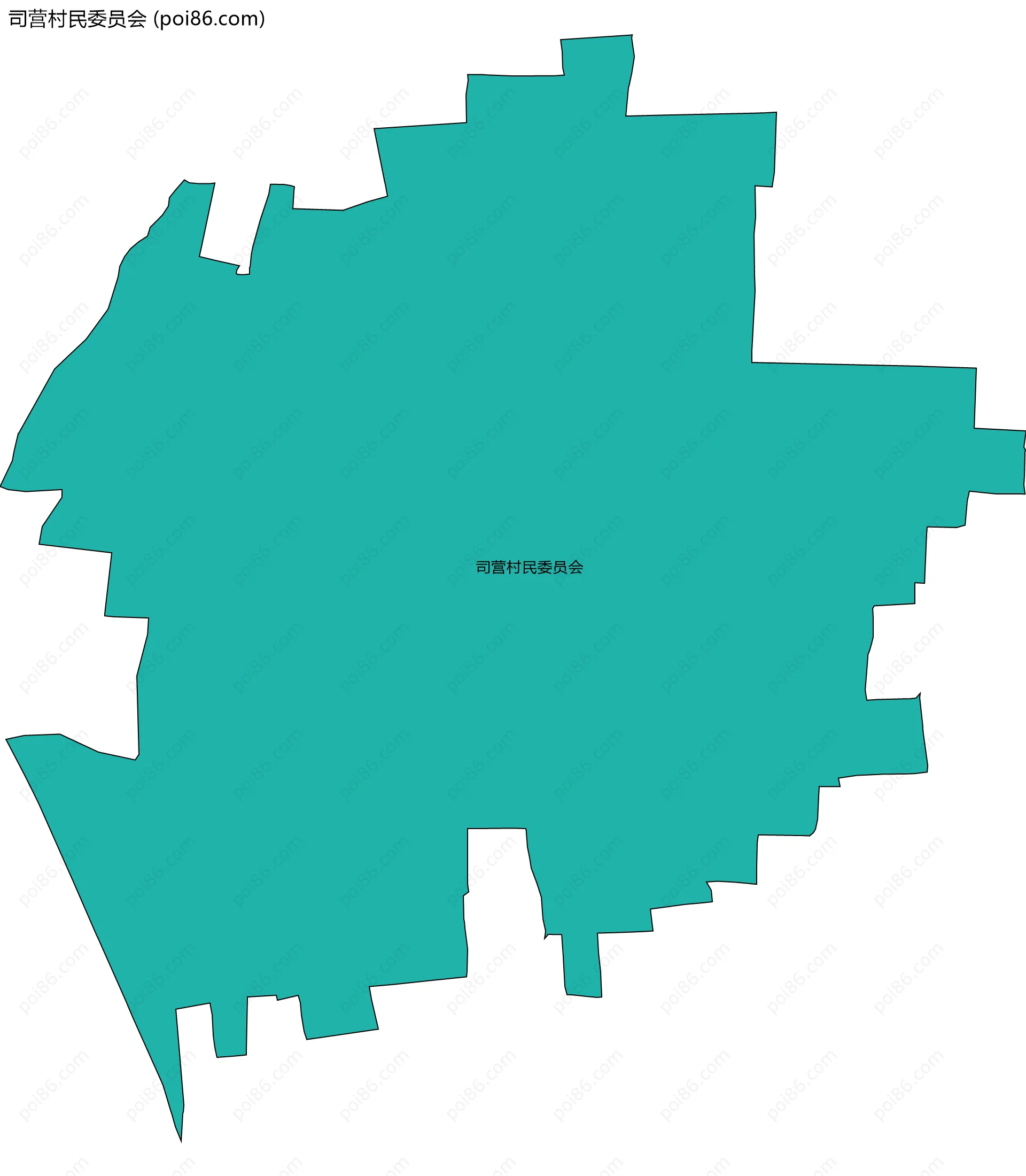 司营村民委员会边界地图