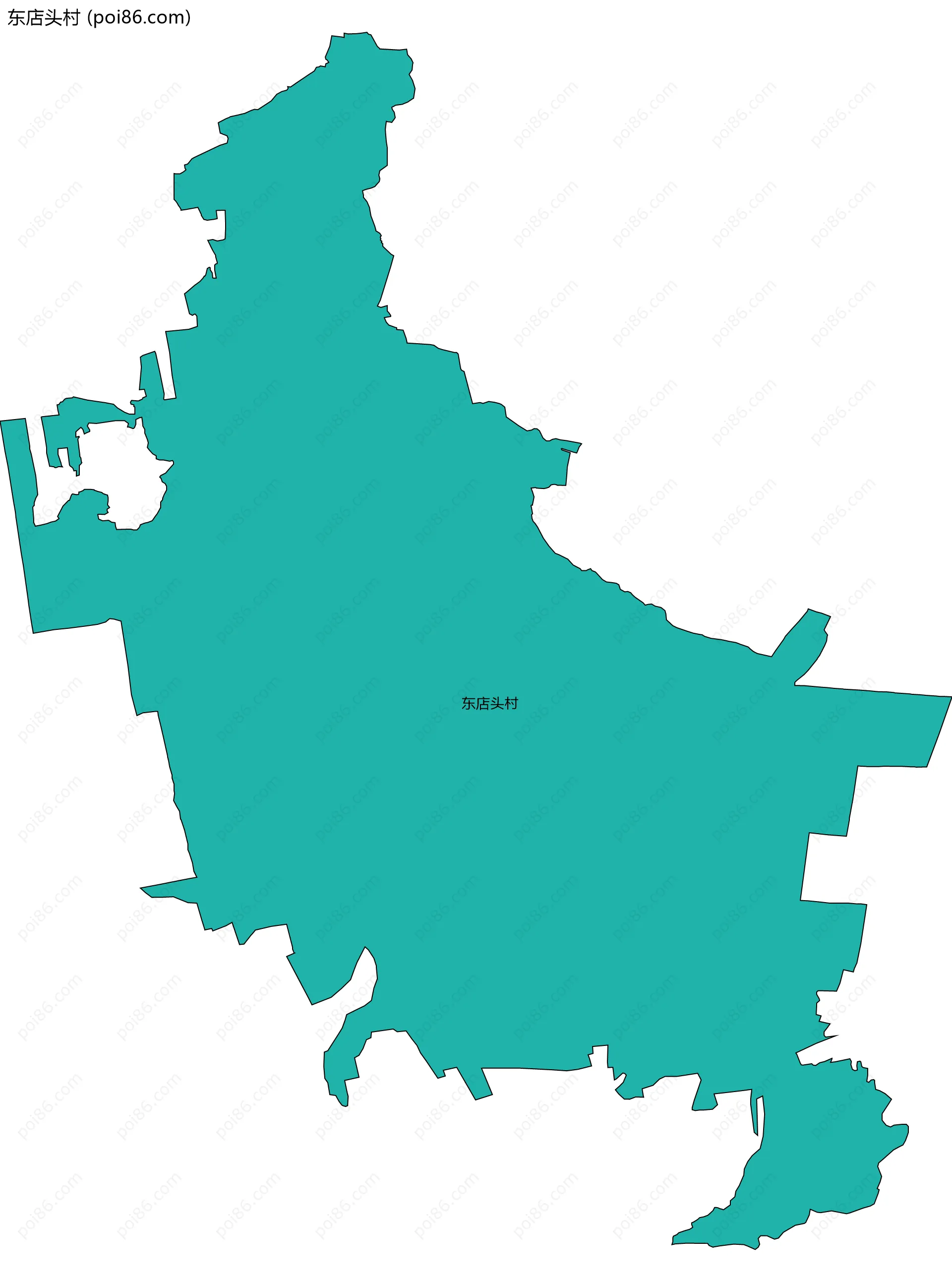 东店头村边界地图