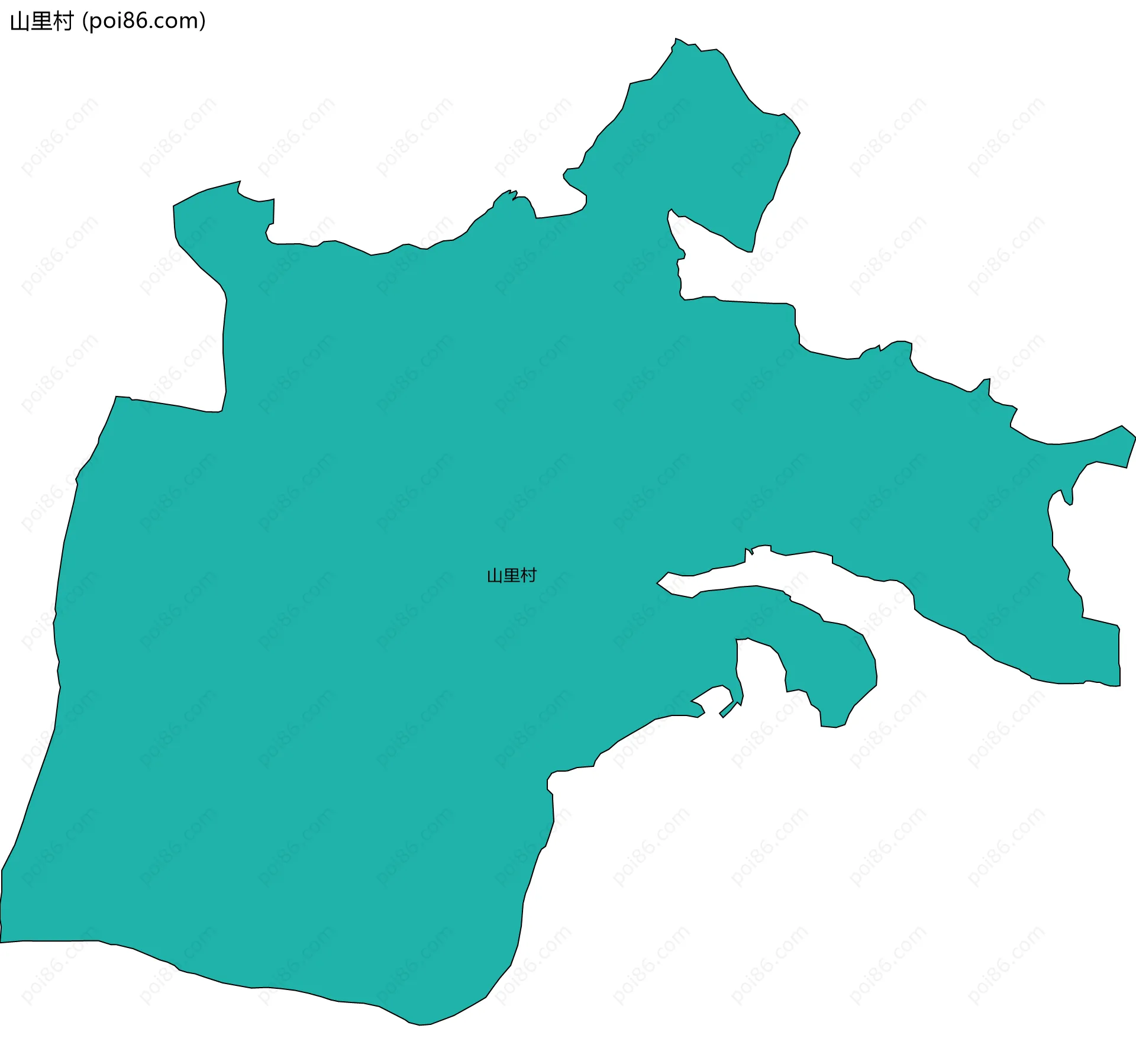 山里村边界地图