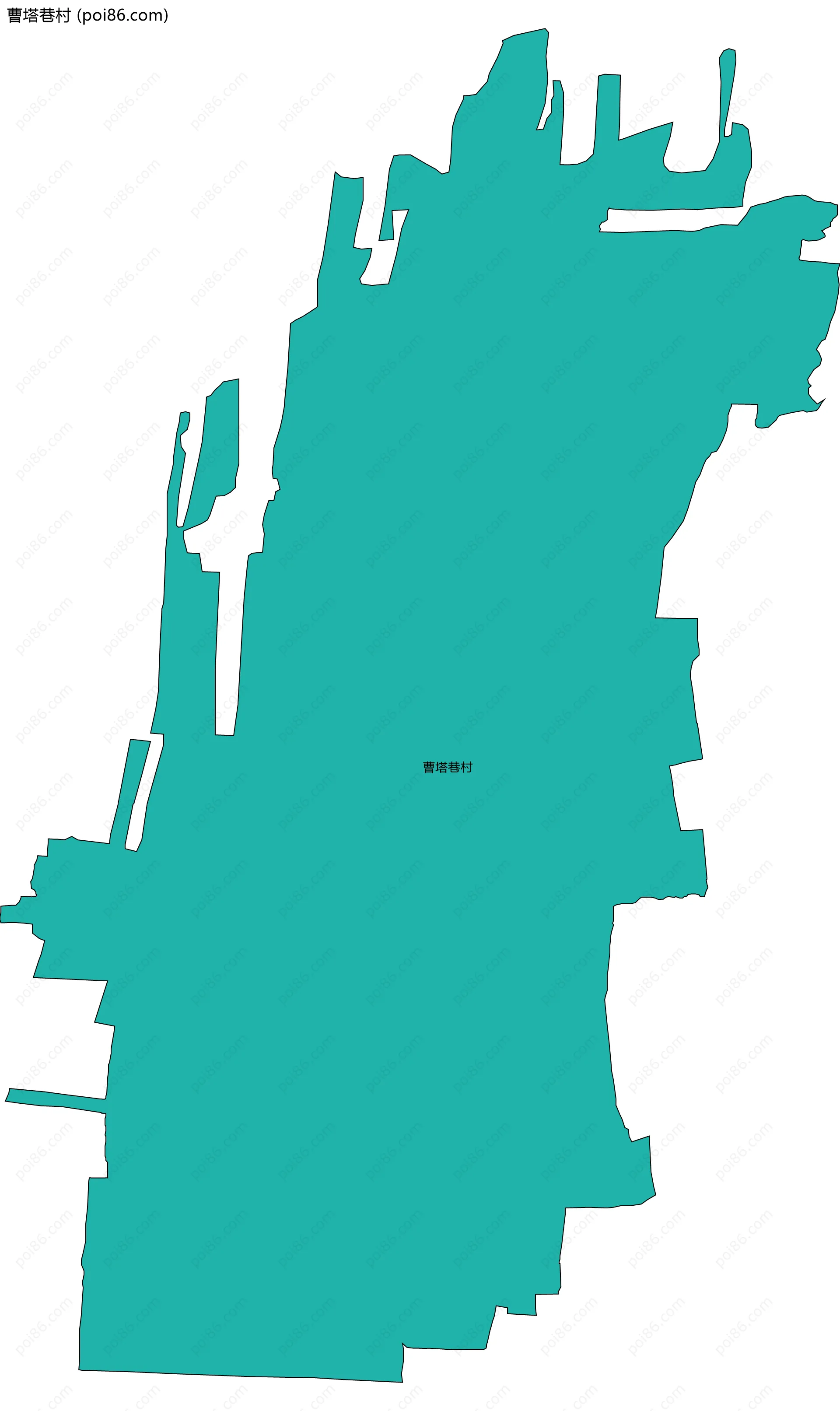 曹塔巷村边界地图