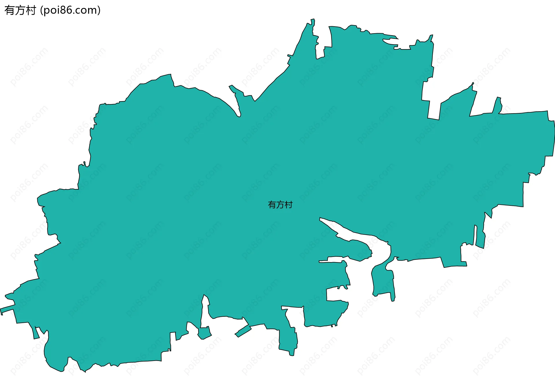 有方村边界地图