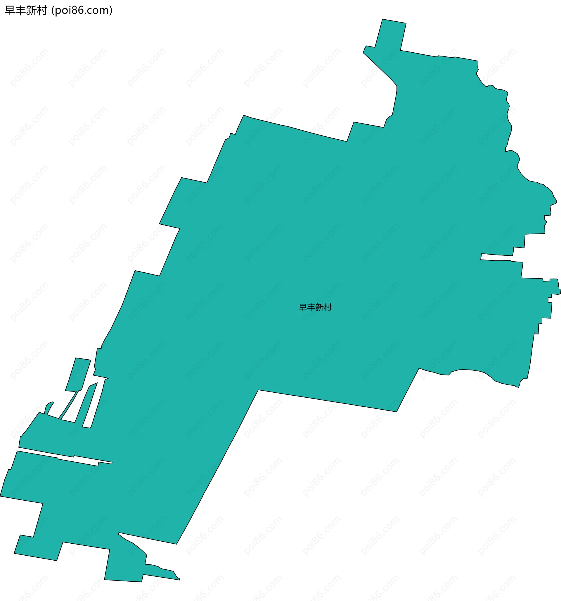 早丰新村边界地图