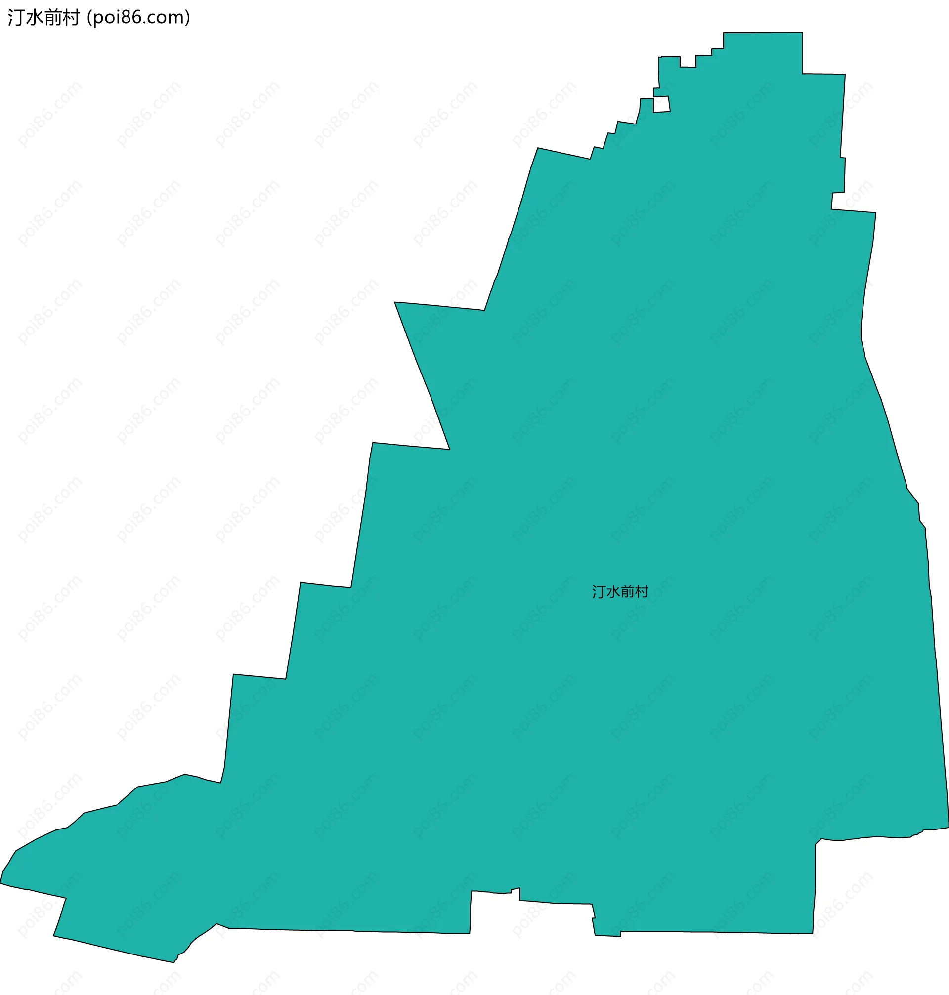 汀水前村边界地图