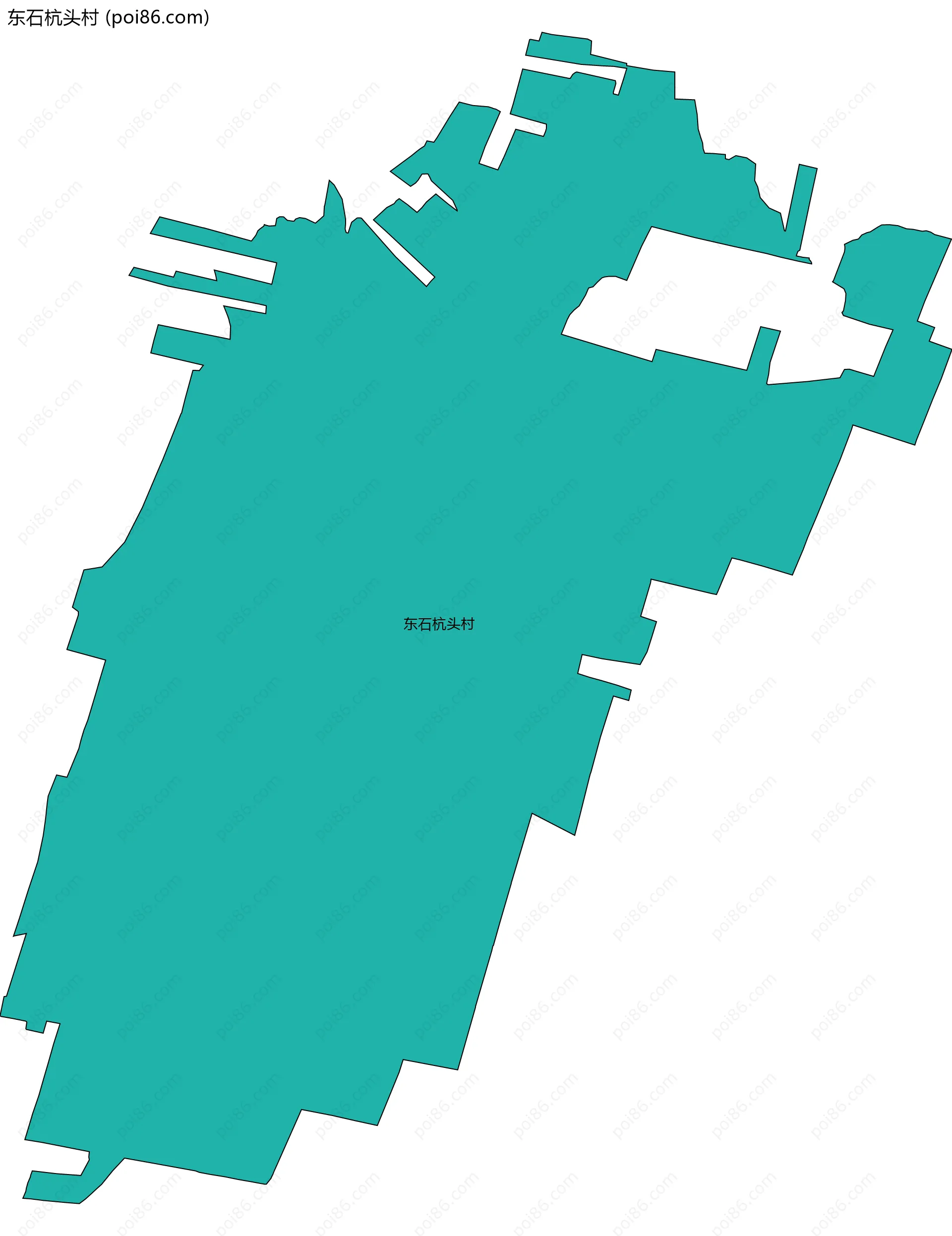 东石杭头村边界地图