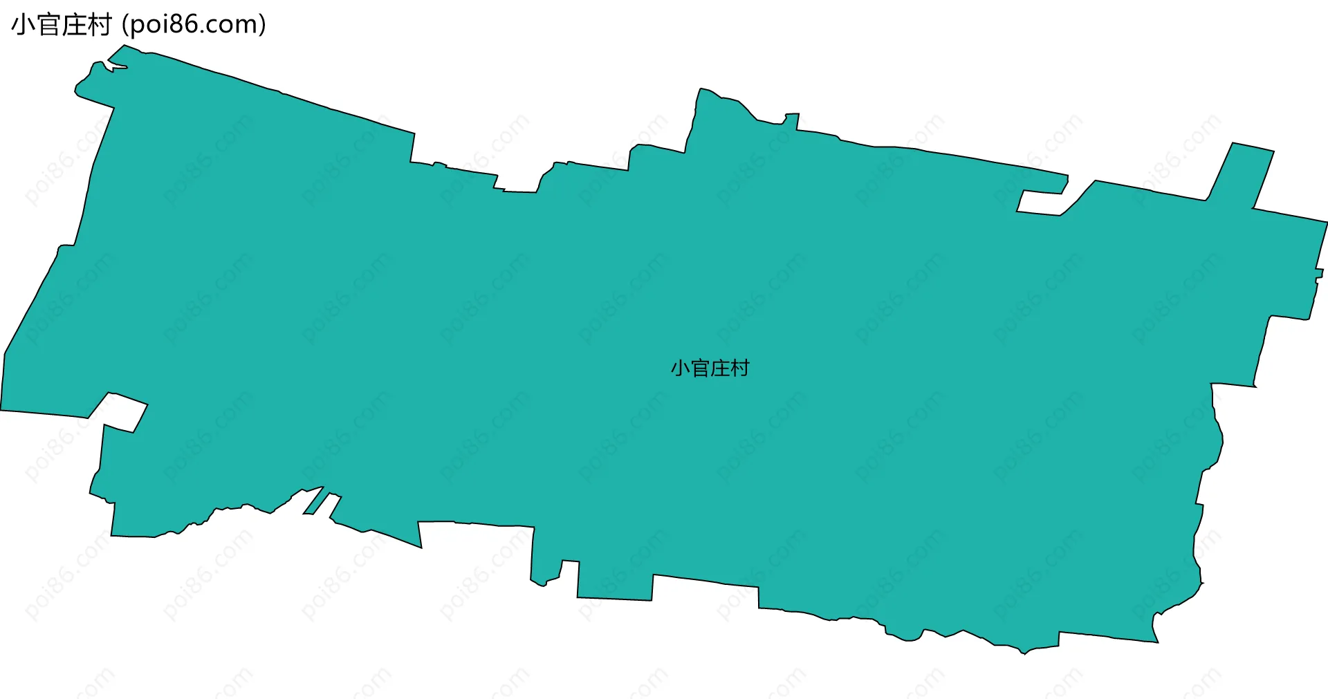 小官庄村边界地图