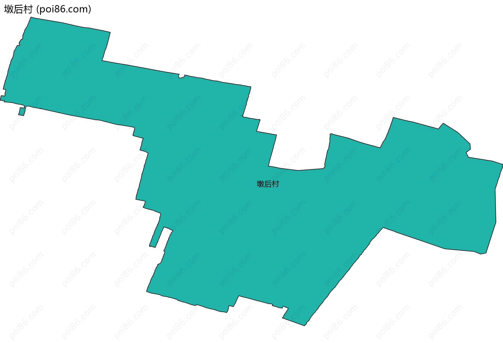 墩后村边界地图