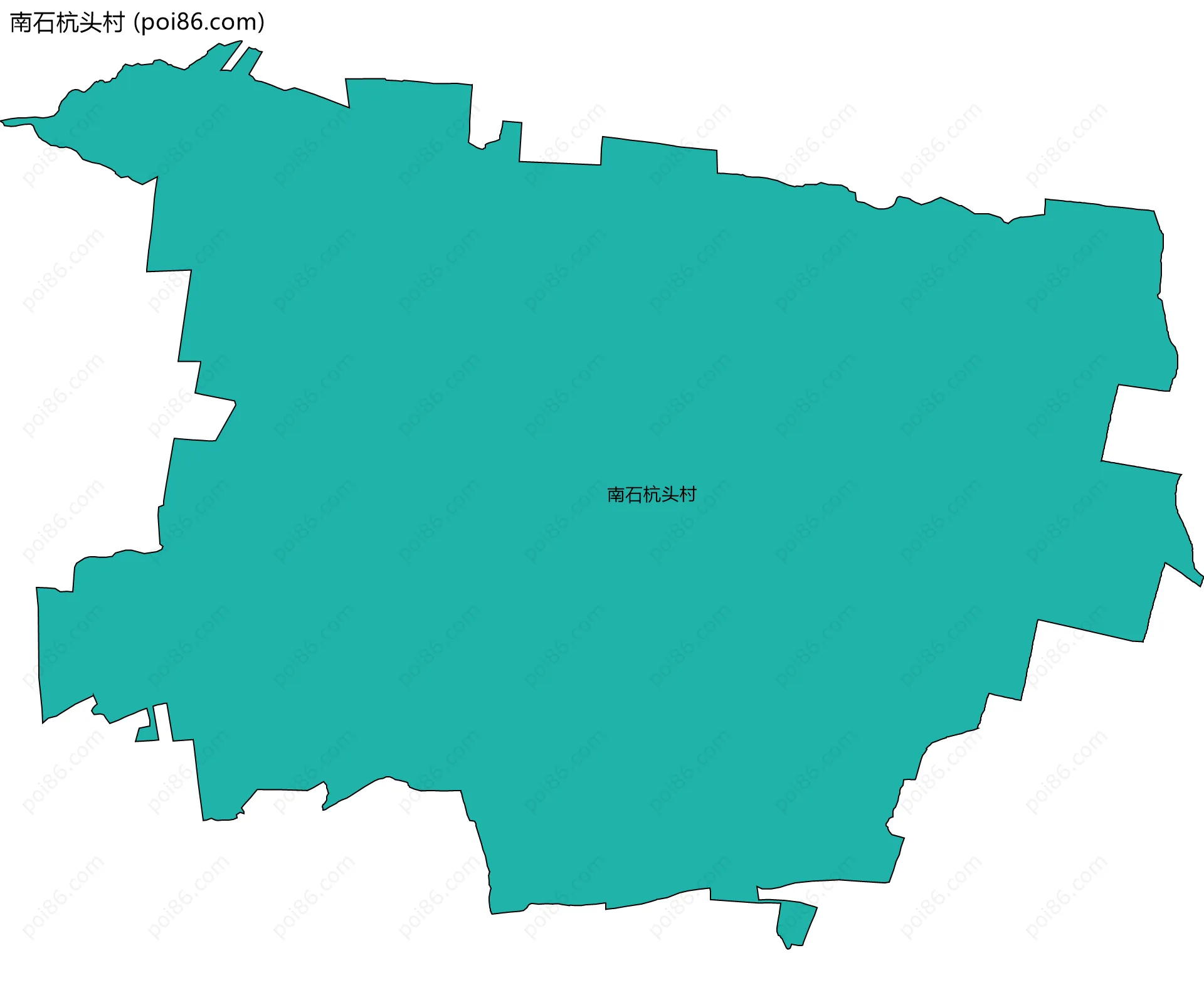 南石杭头村边界地图