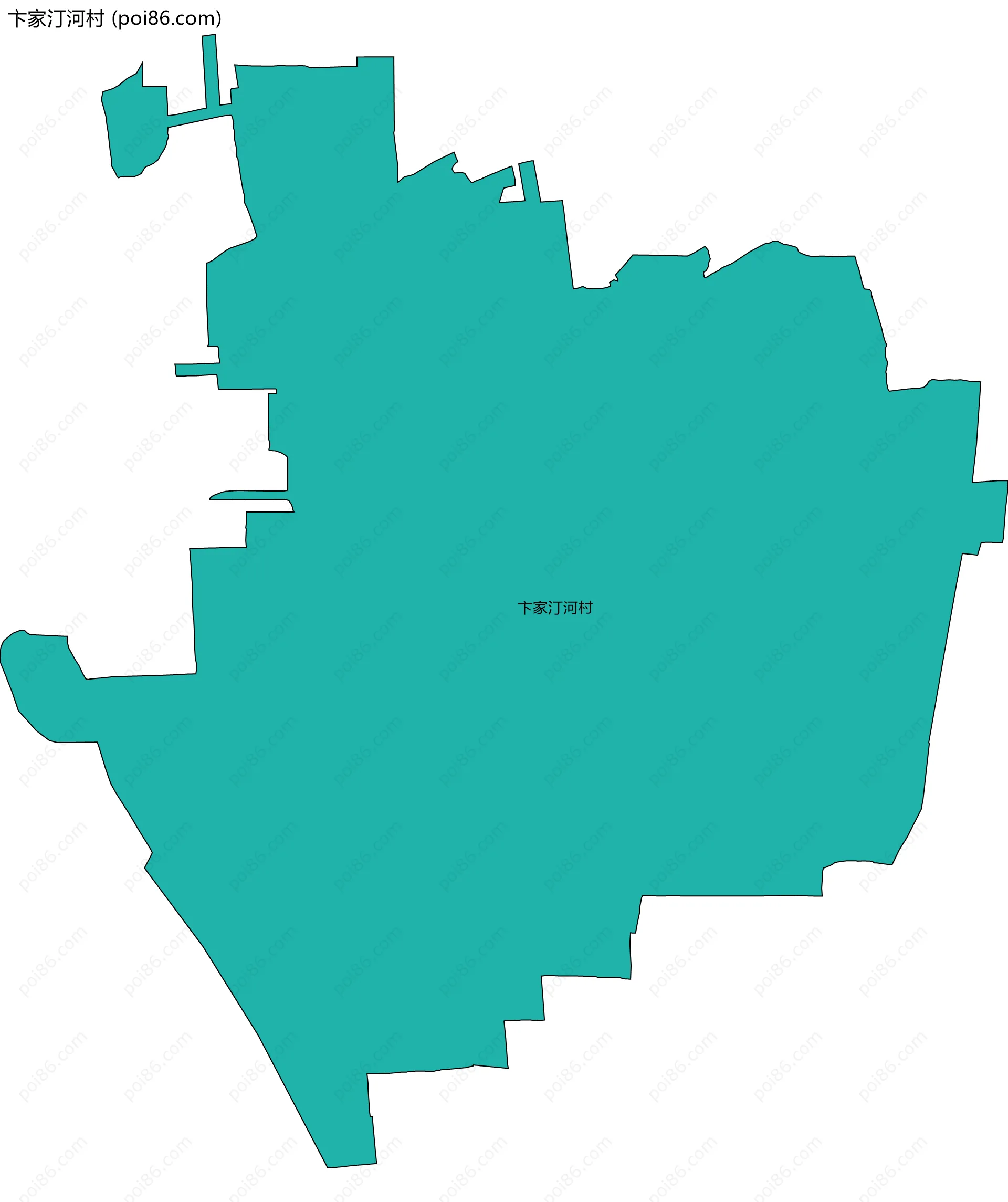 卞家汀河村边界地图