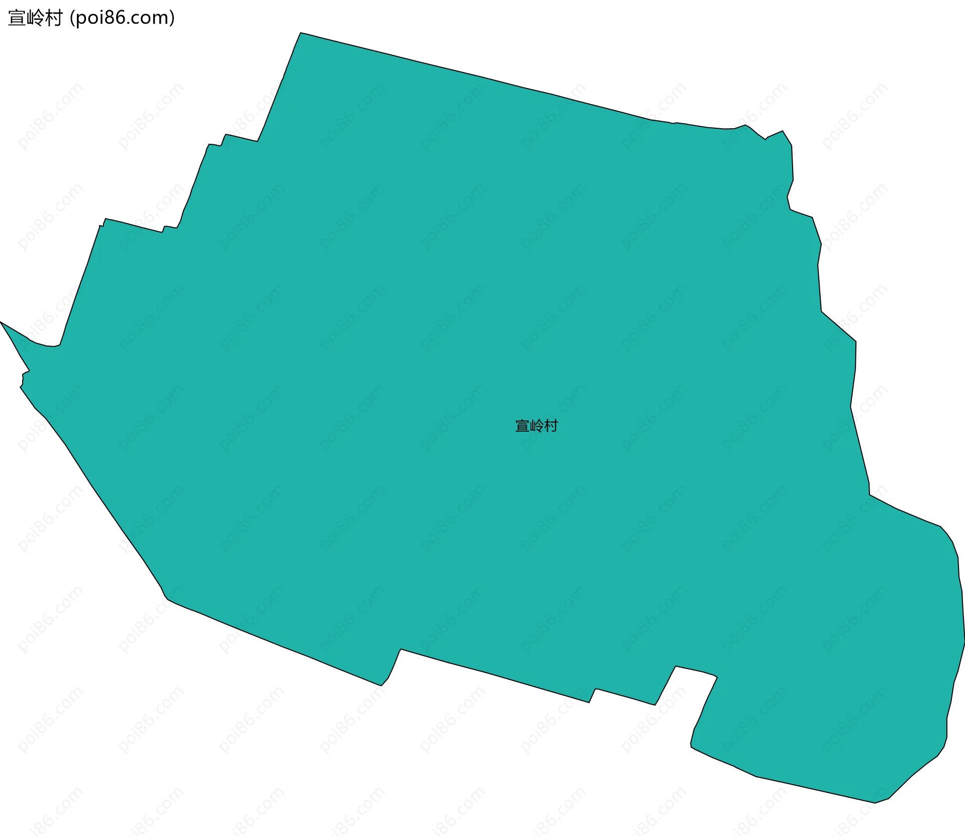 宣岭村边界地图