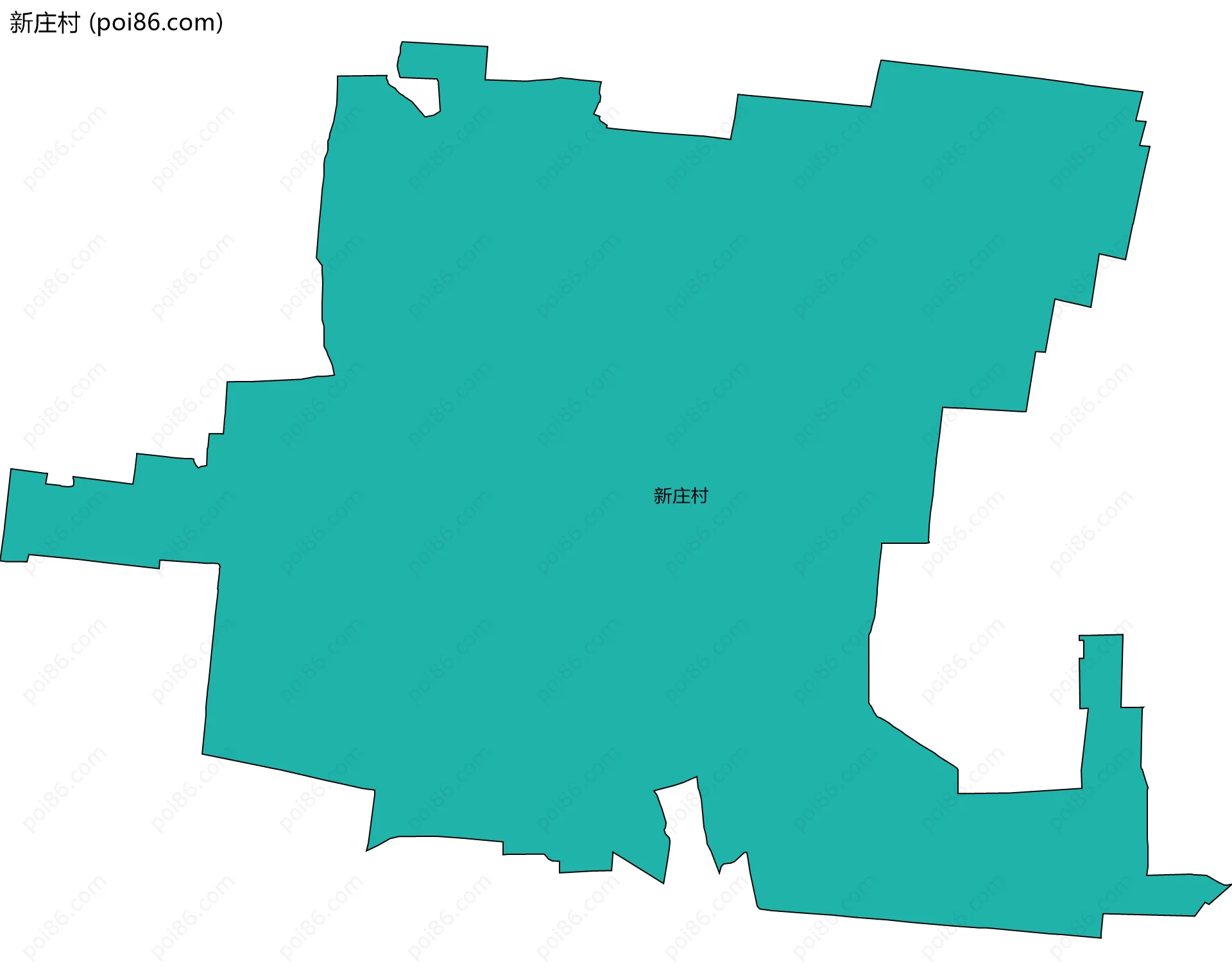 新庄村边界地图