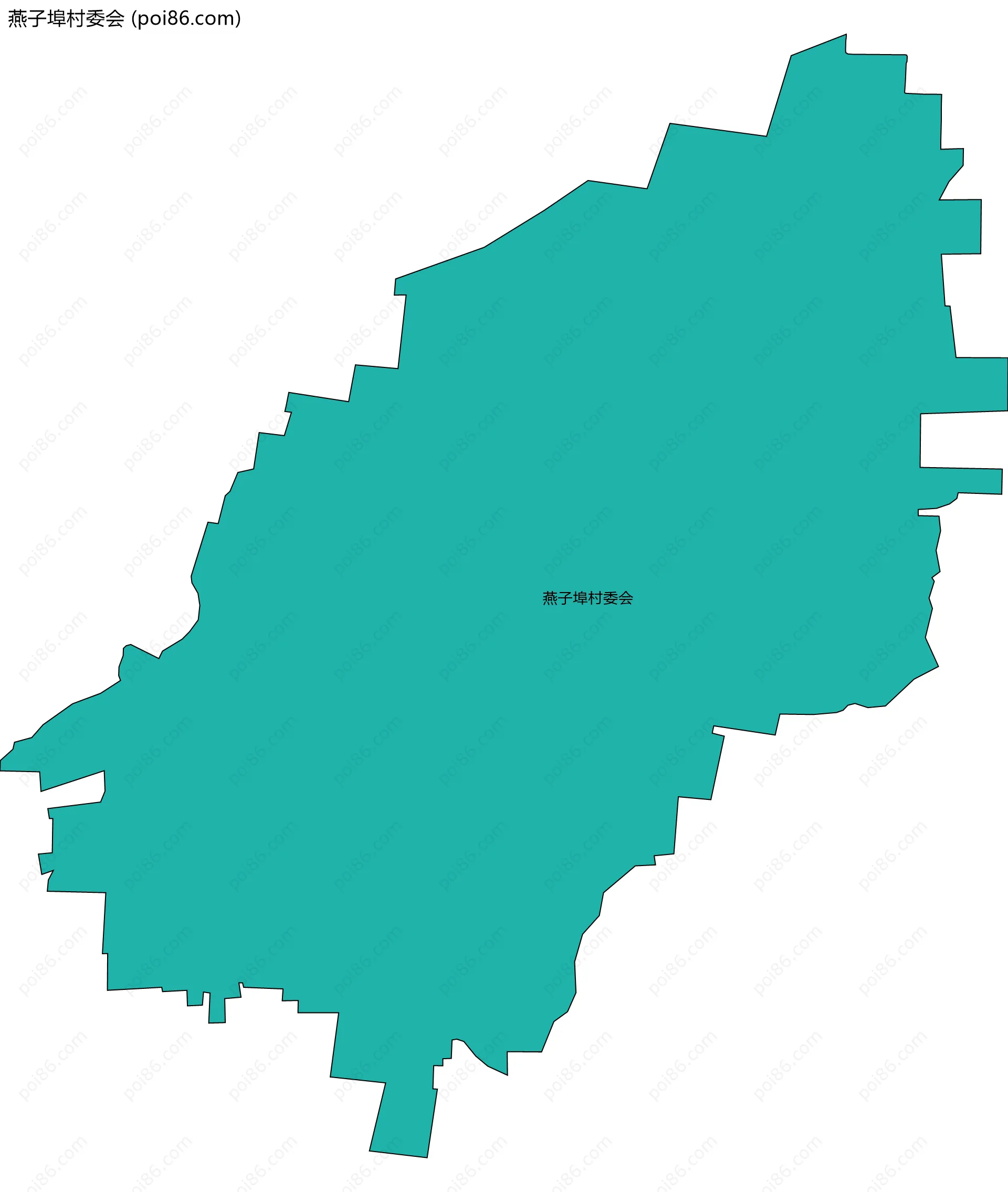 燕子埠村委会边界地图