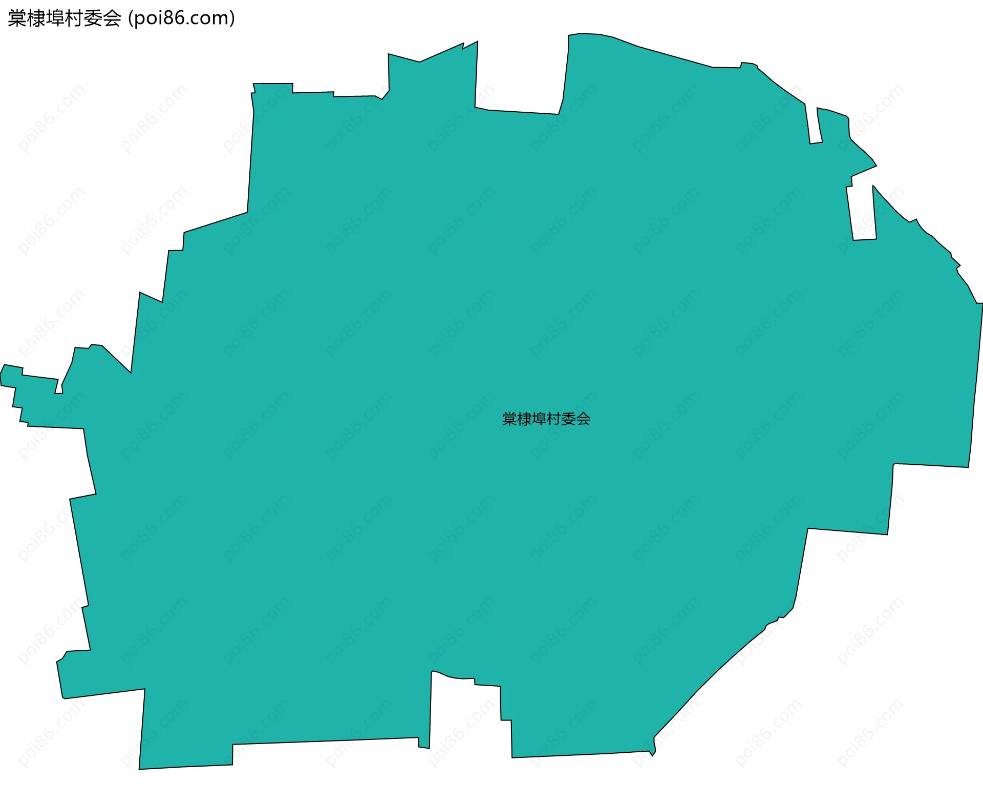 棠棣埠村委会边界地图