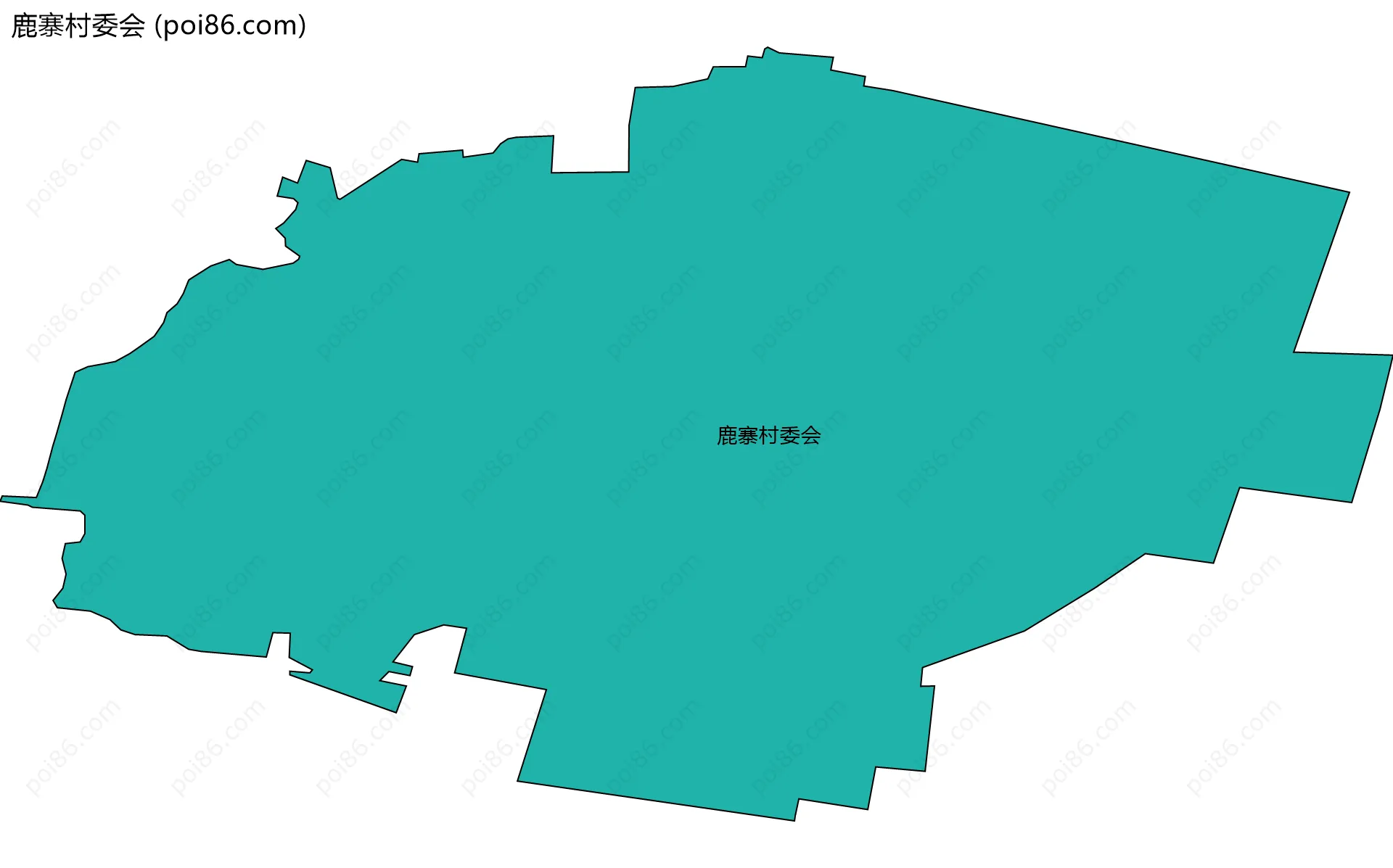 鹿寨村委会边界地图