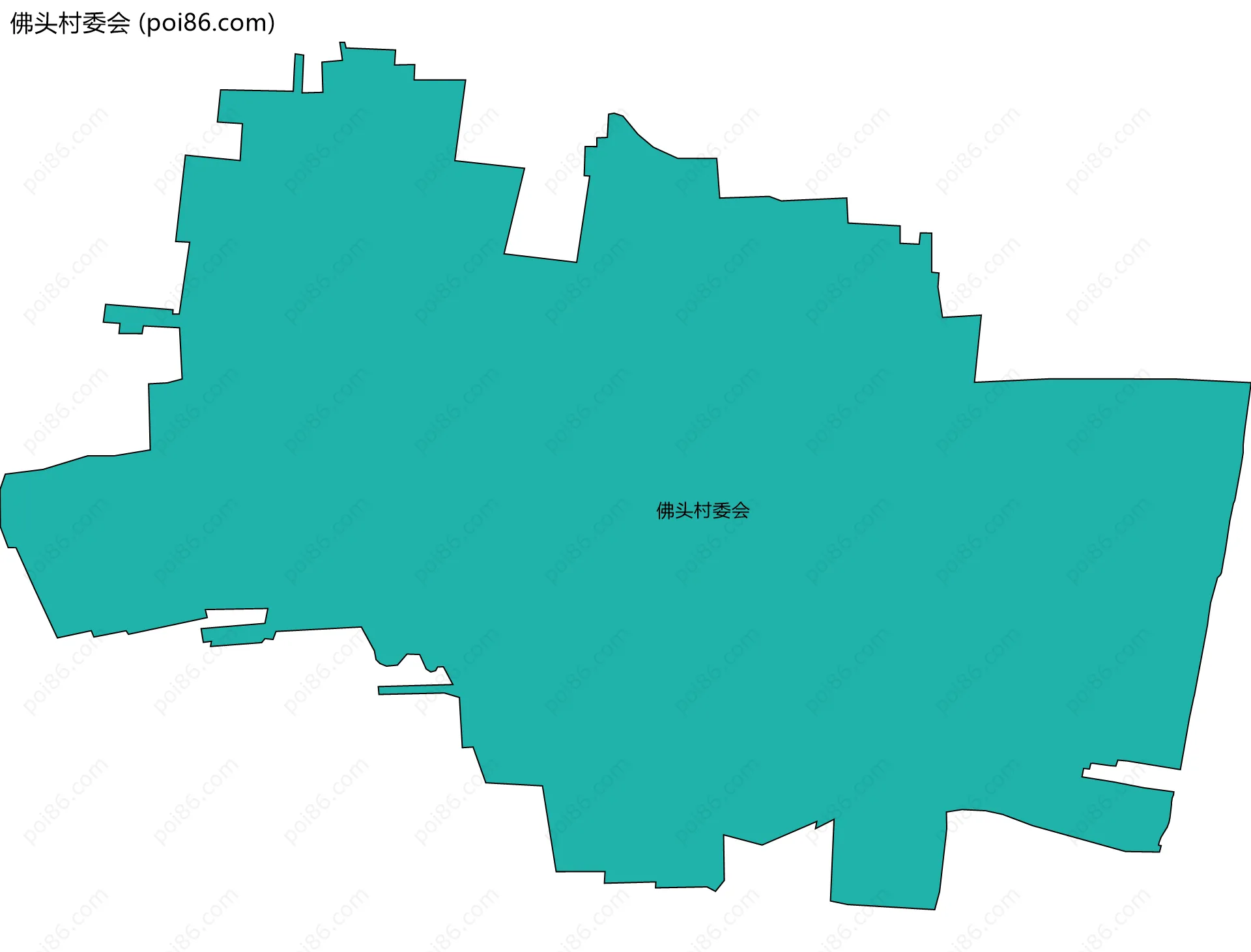佛头村委会边界地图
