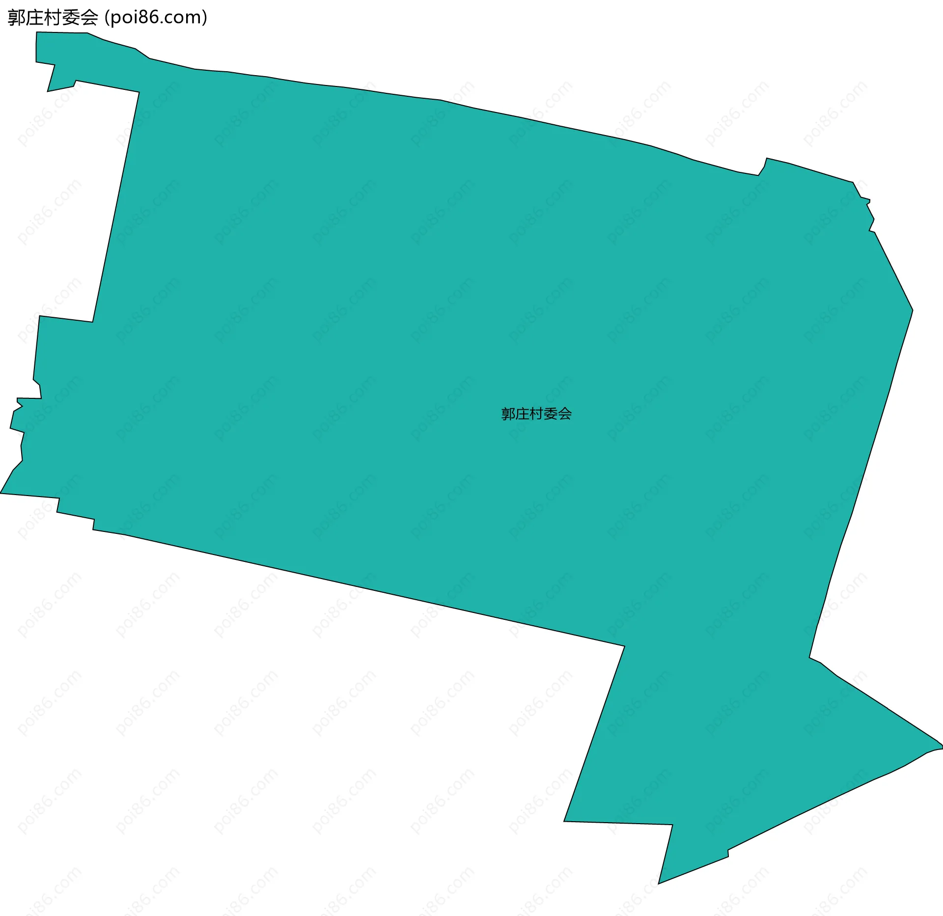 郭庄村委会边界地图
