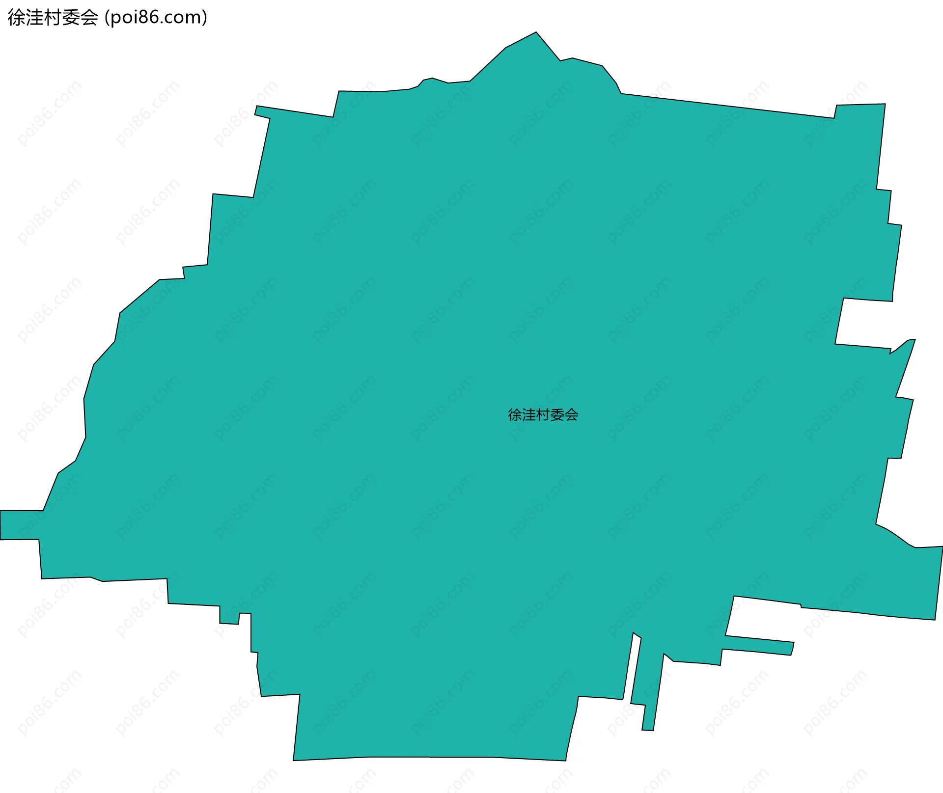 徐洼村委会边界地图