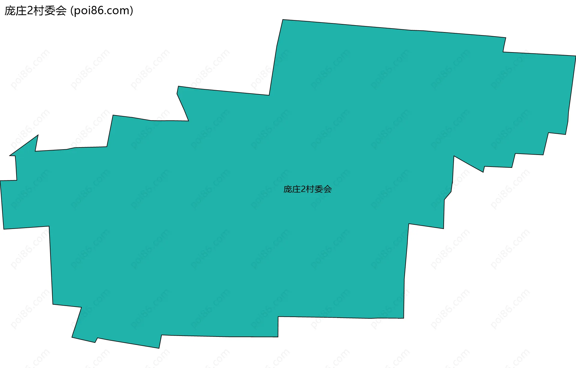 庞庄2村委会边界地图