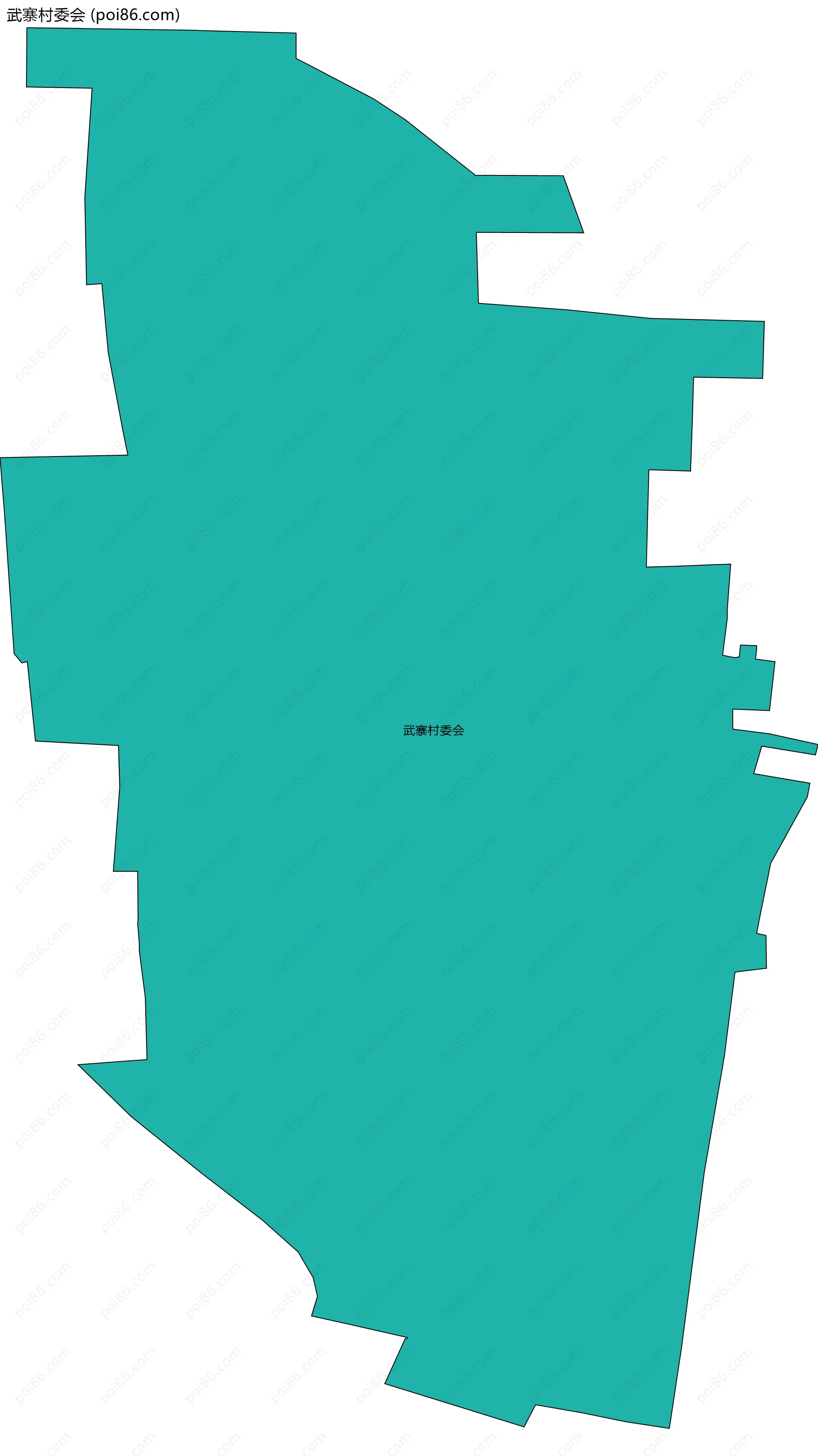 武寨村委会边界地图