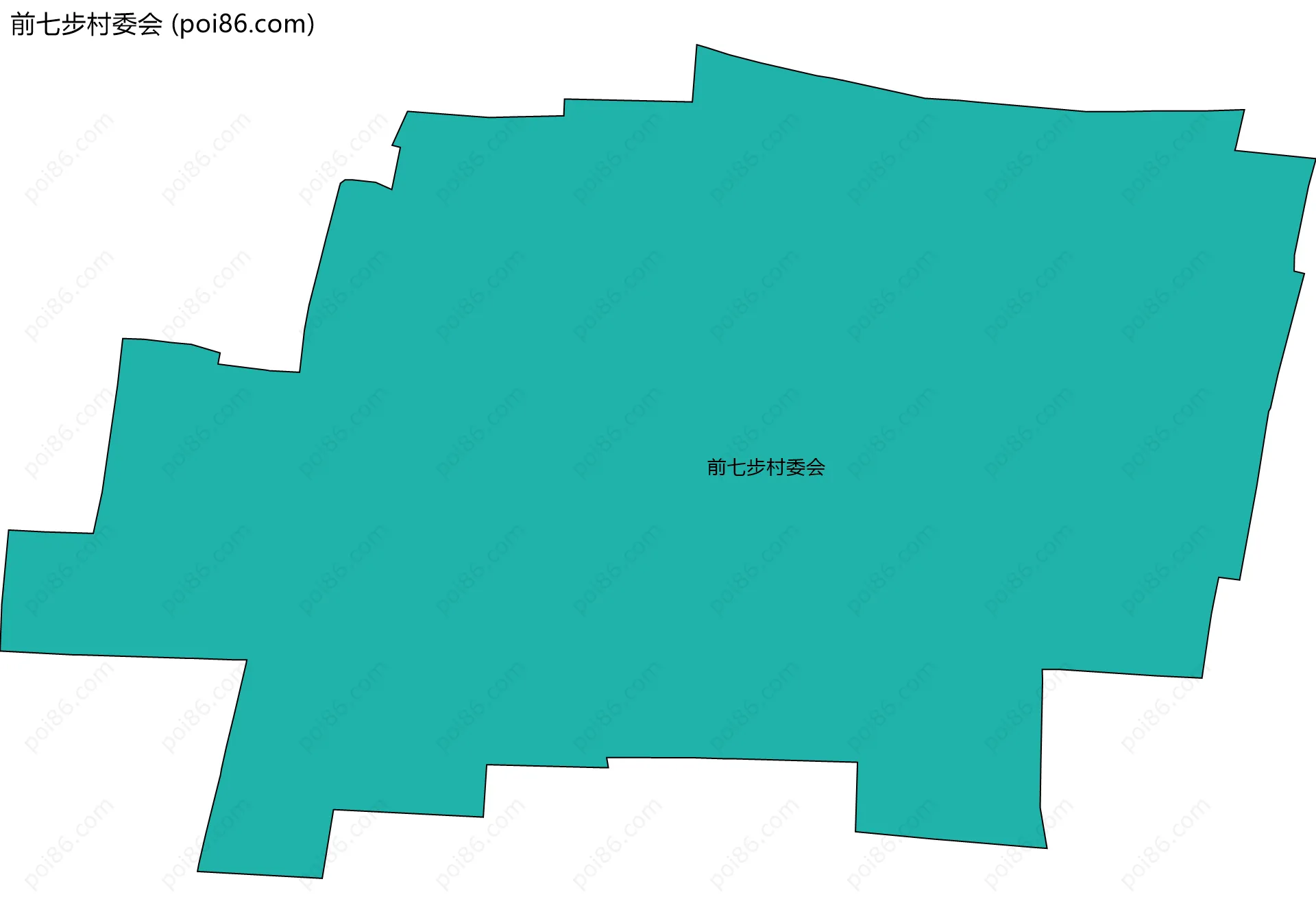 前七步村委会边界地图