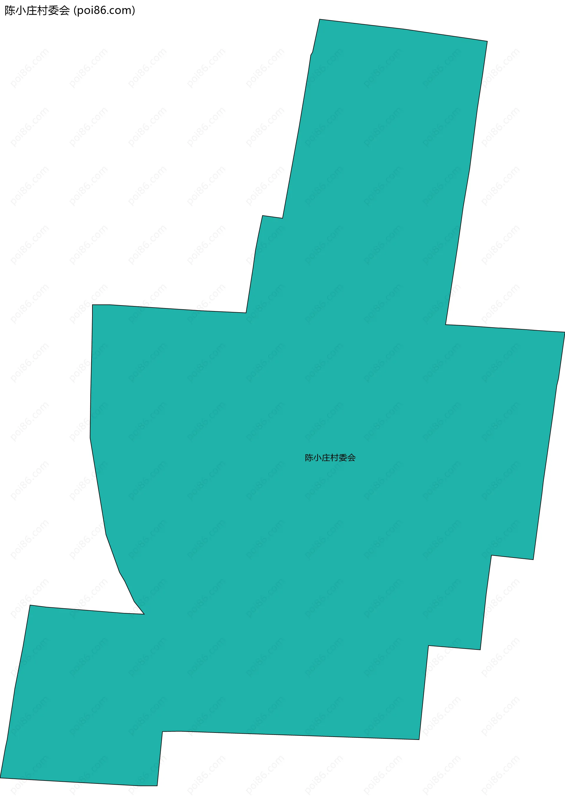 陈小庄村委会边界地图