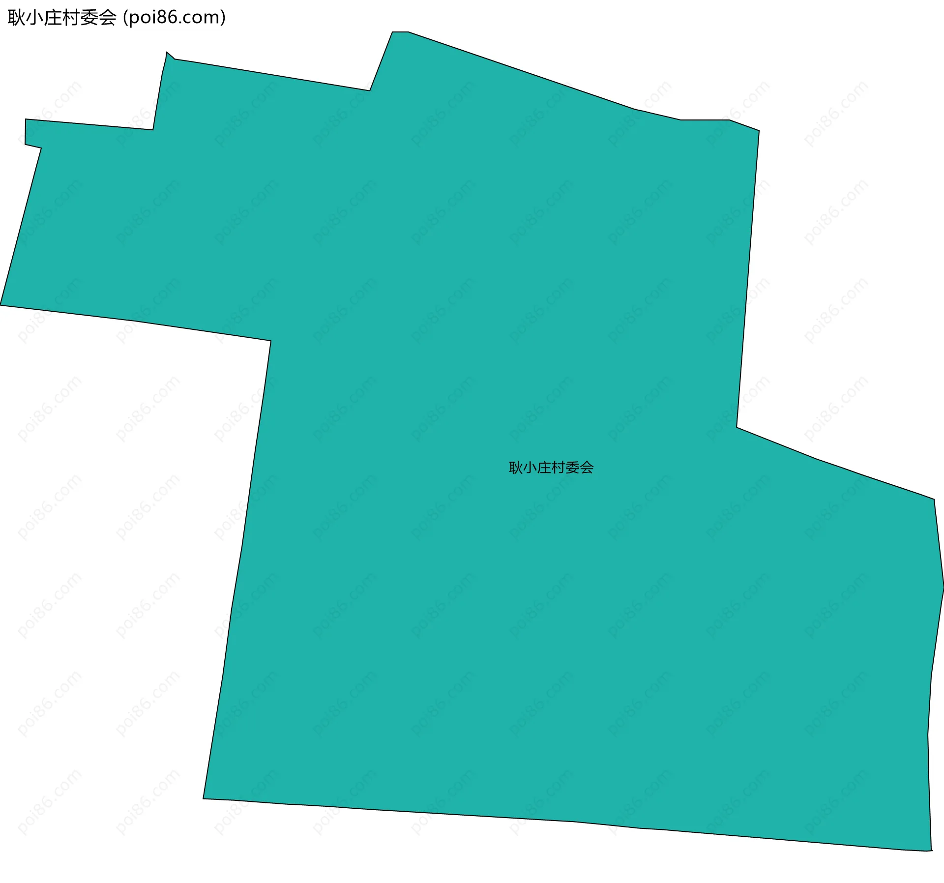 耿小庄村委会边界地图